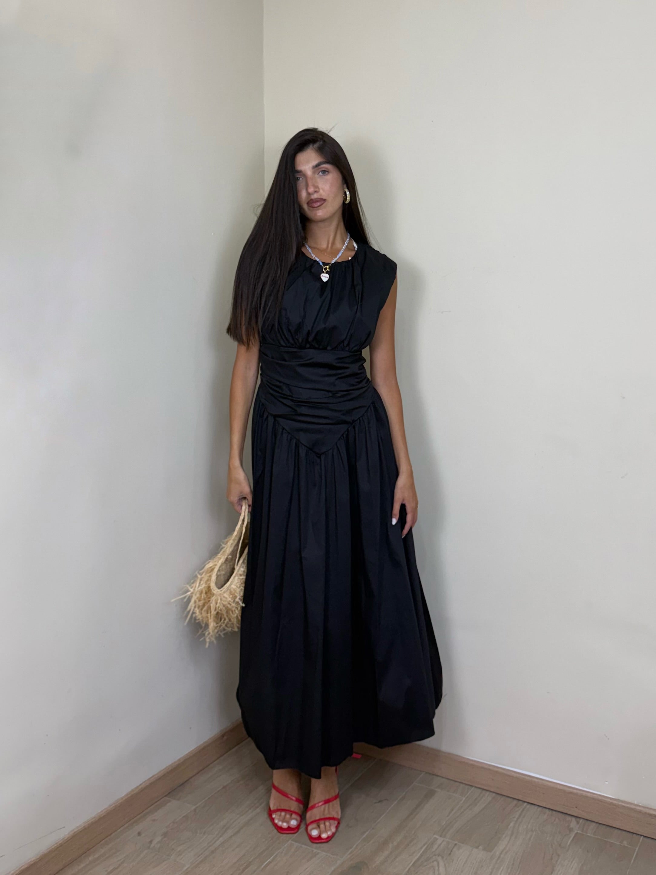 Dress in cotone black
