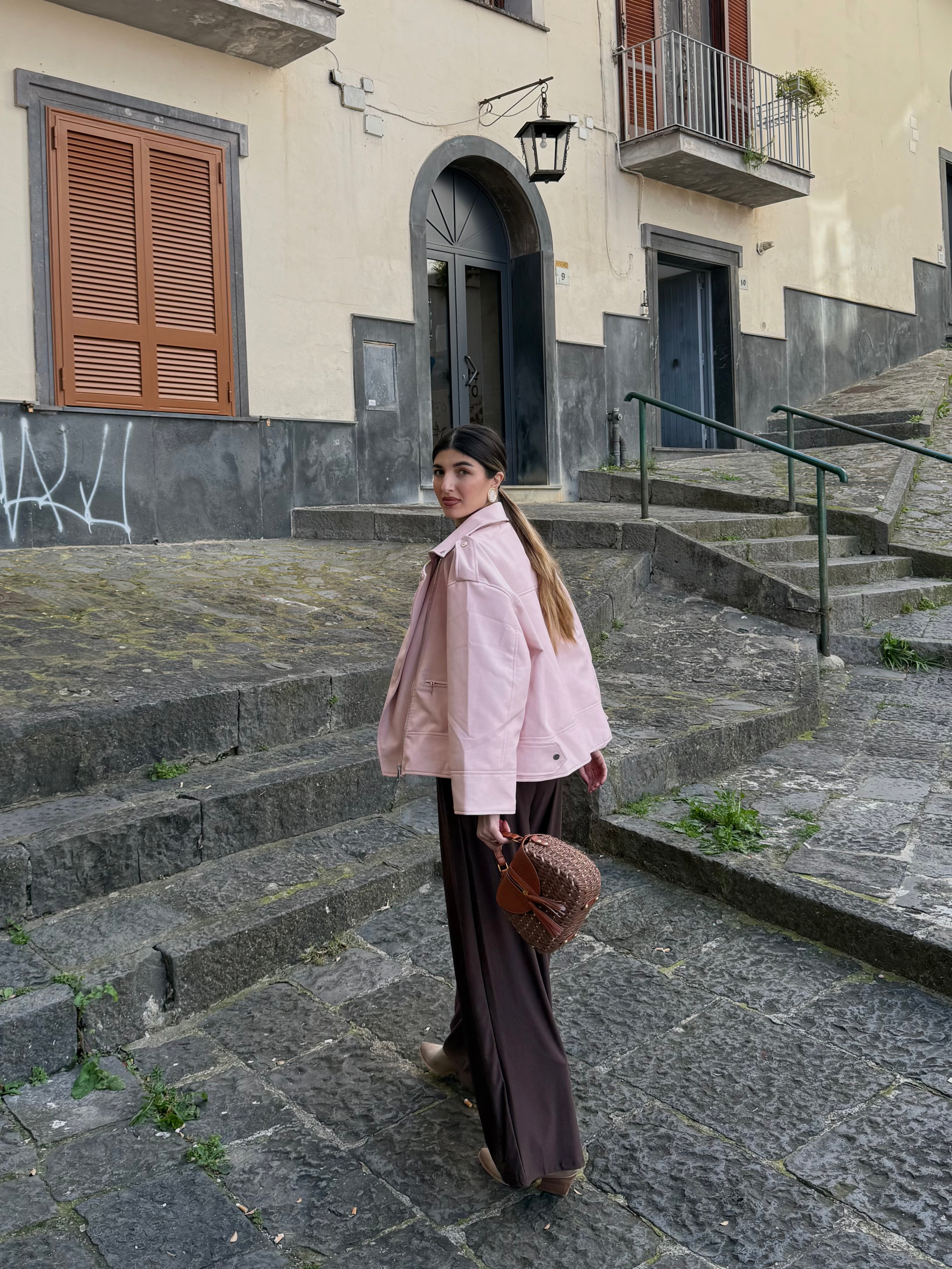 Chiodo overizse rosa - LadyB Shop Online