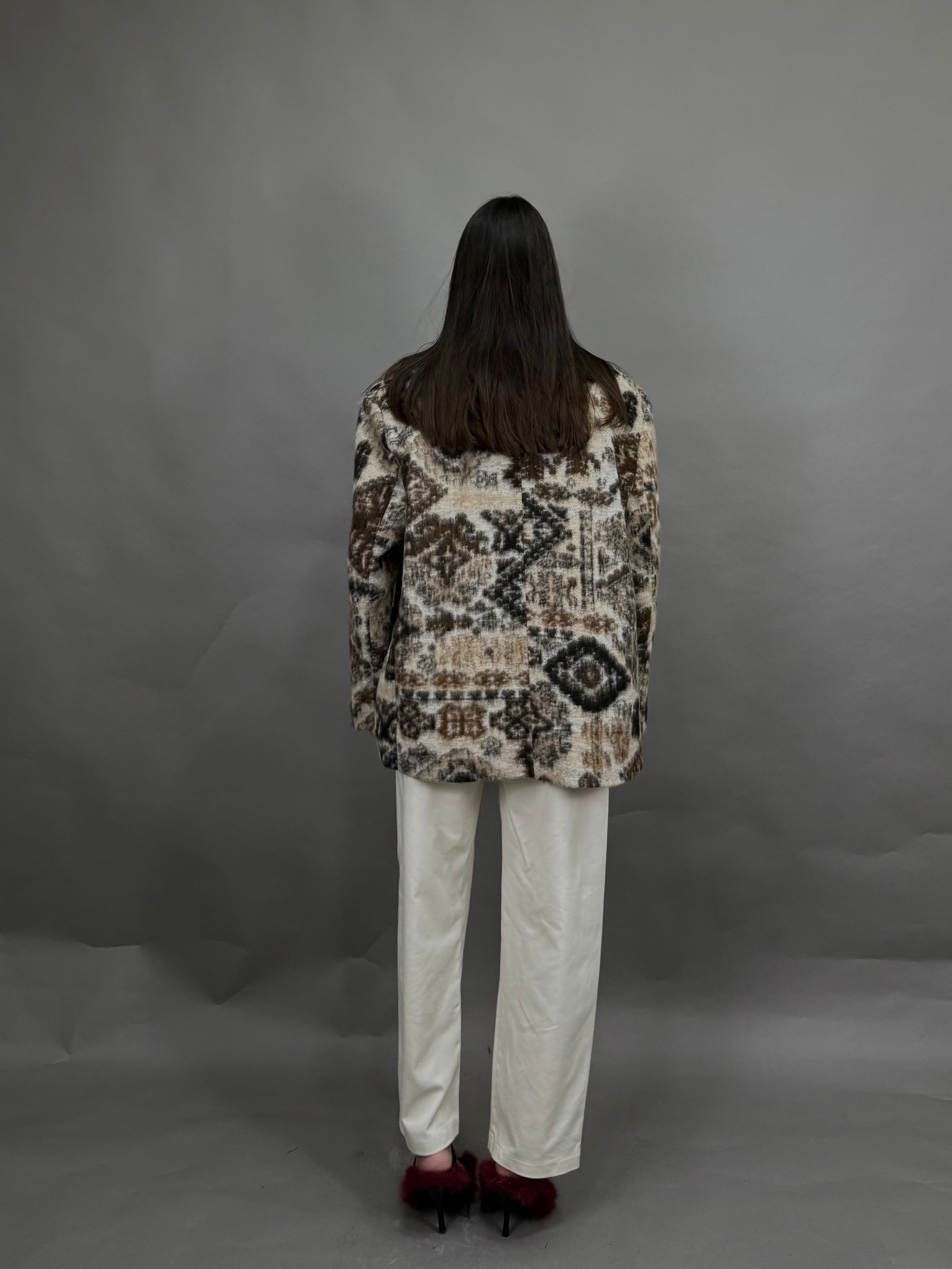 Giacca peso cappotto bandana marrone