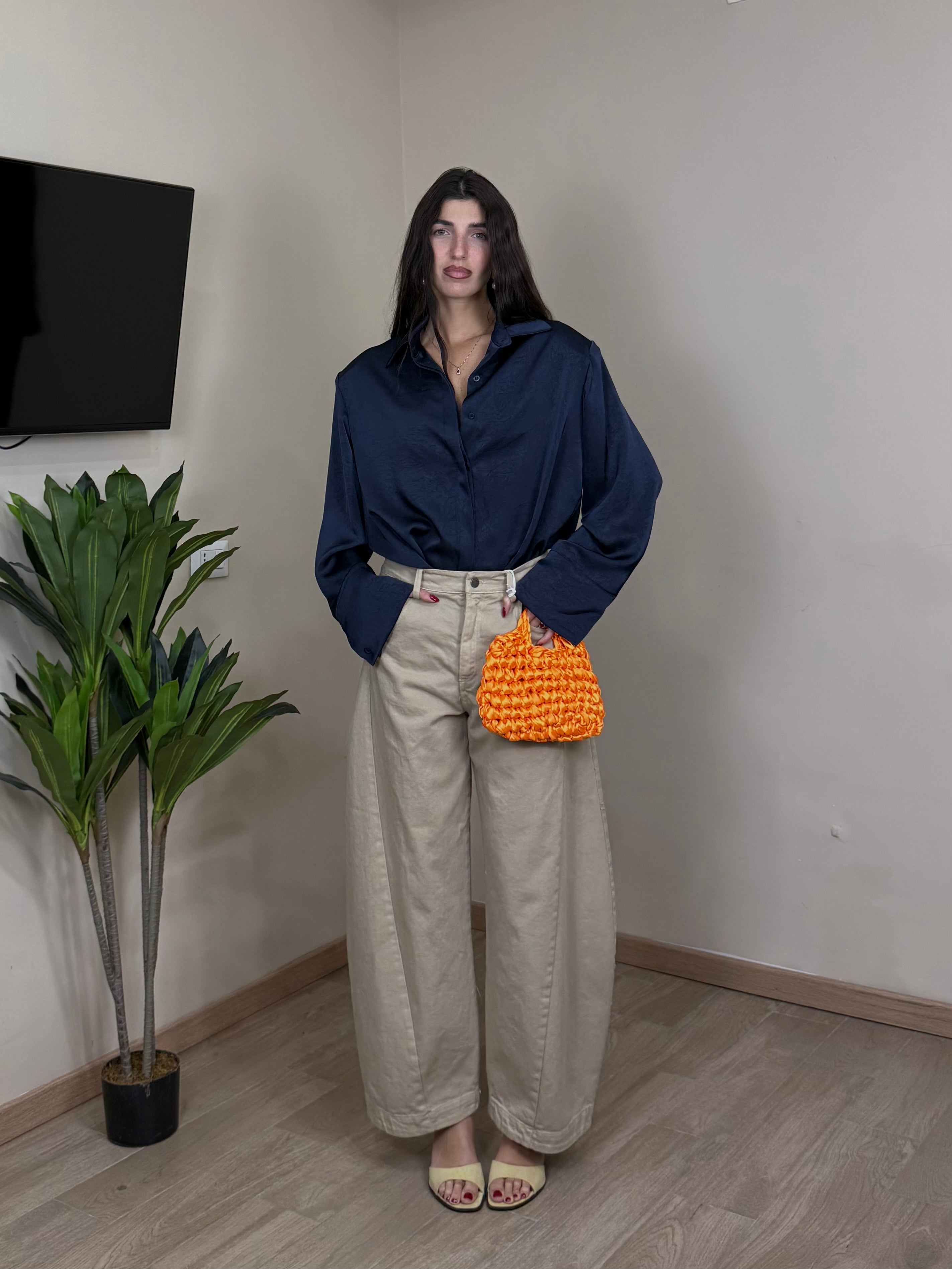 Camicia maxi spallina