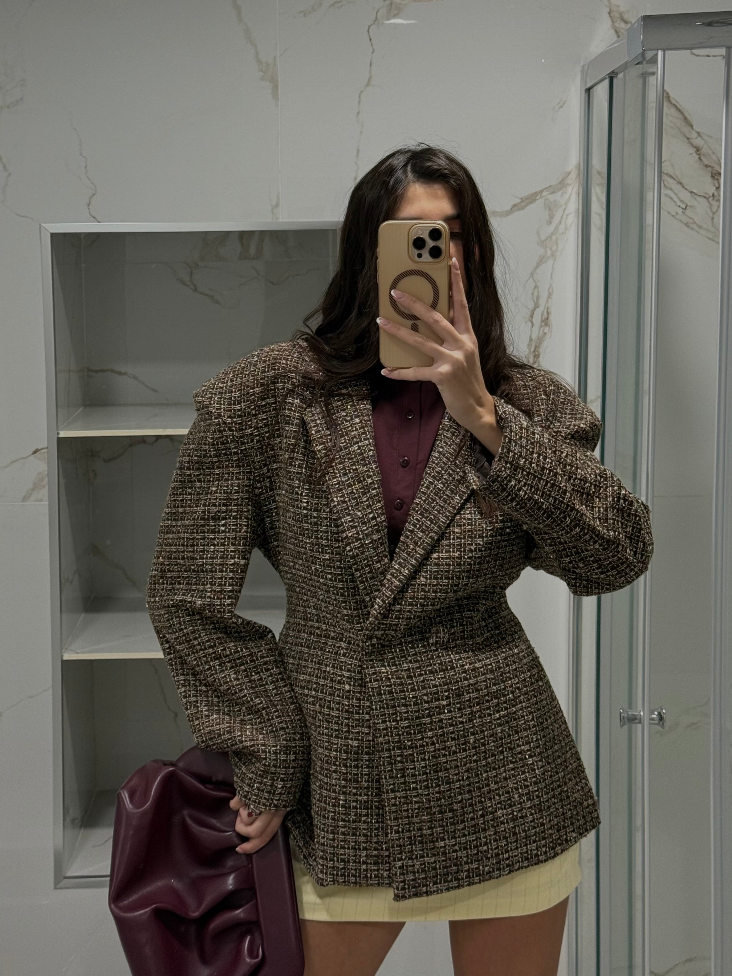Blazer in tweed