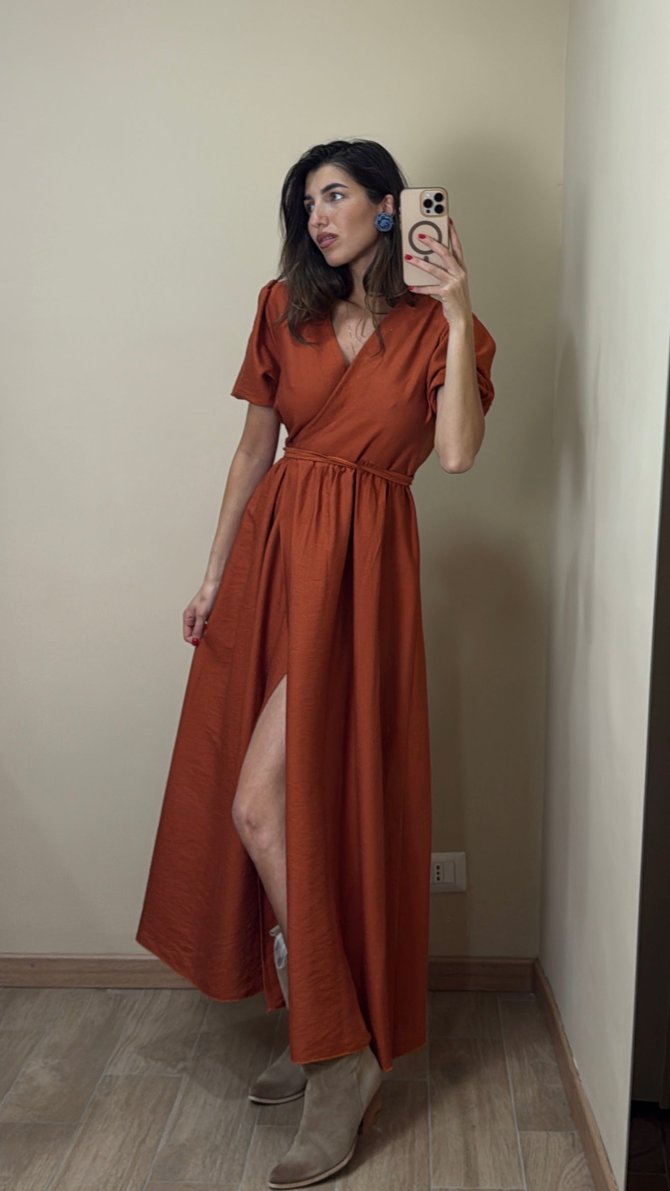 Dress Lucy ruggine - LadyB Shop Online