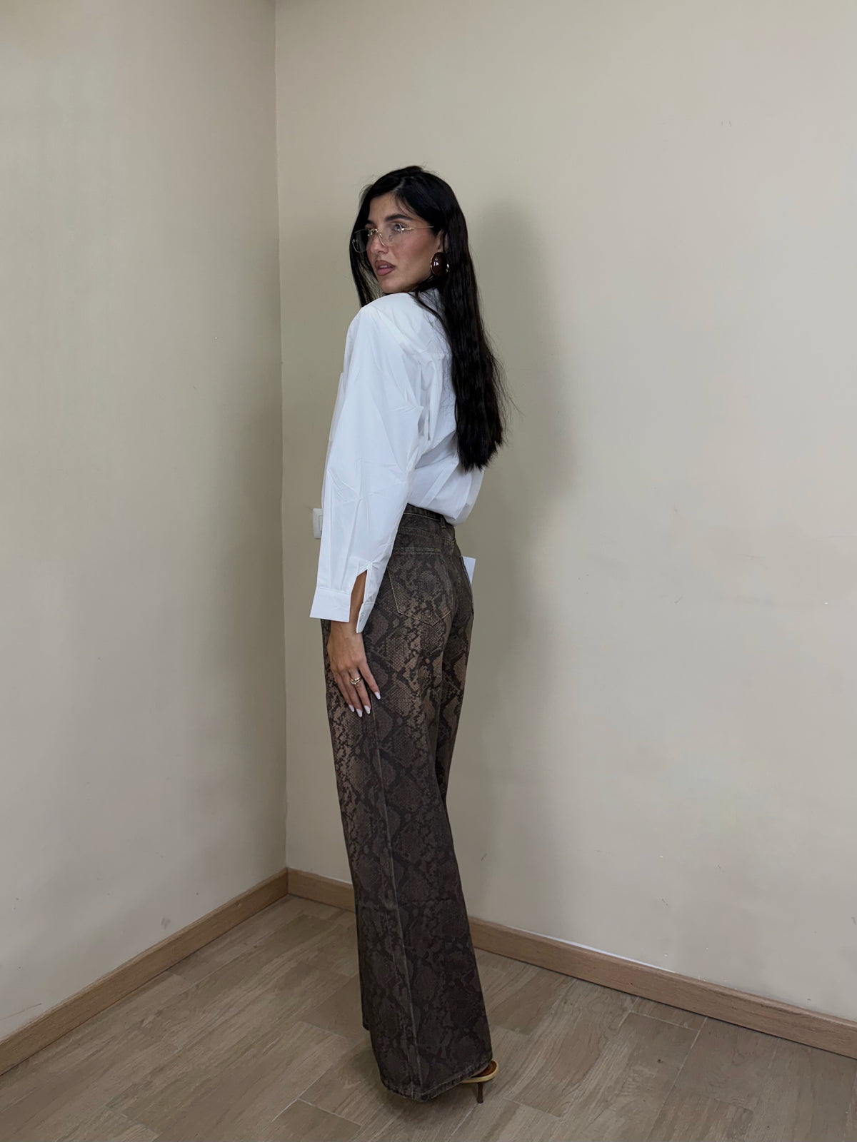 Camicia con spallina white