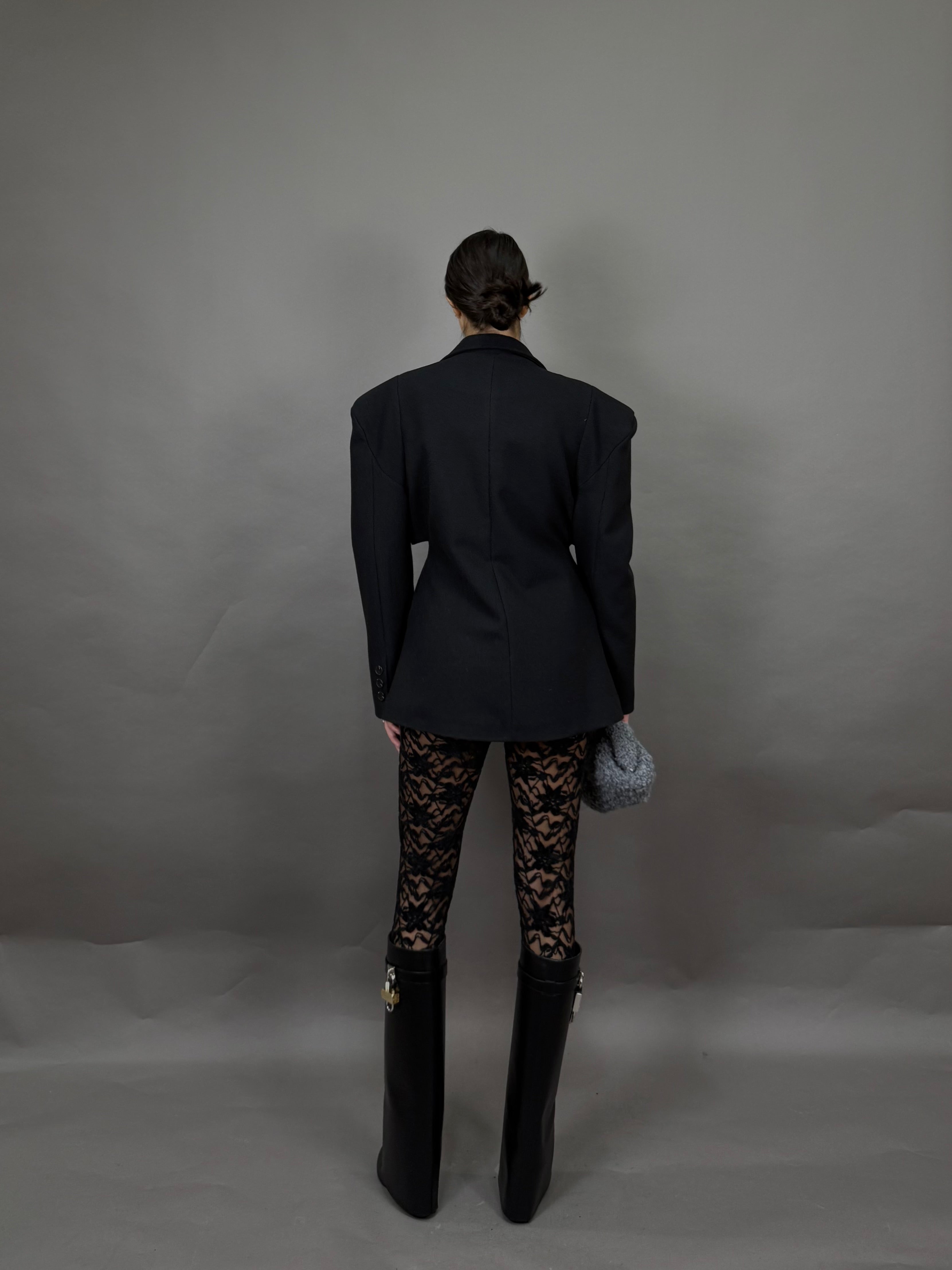 Giacca peso cappotto nera