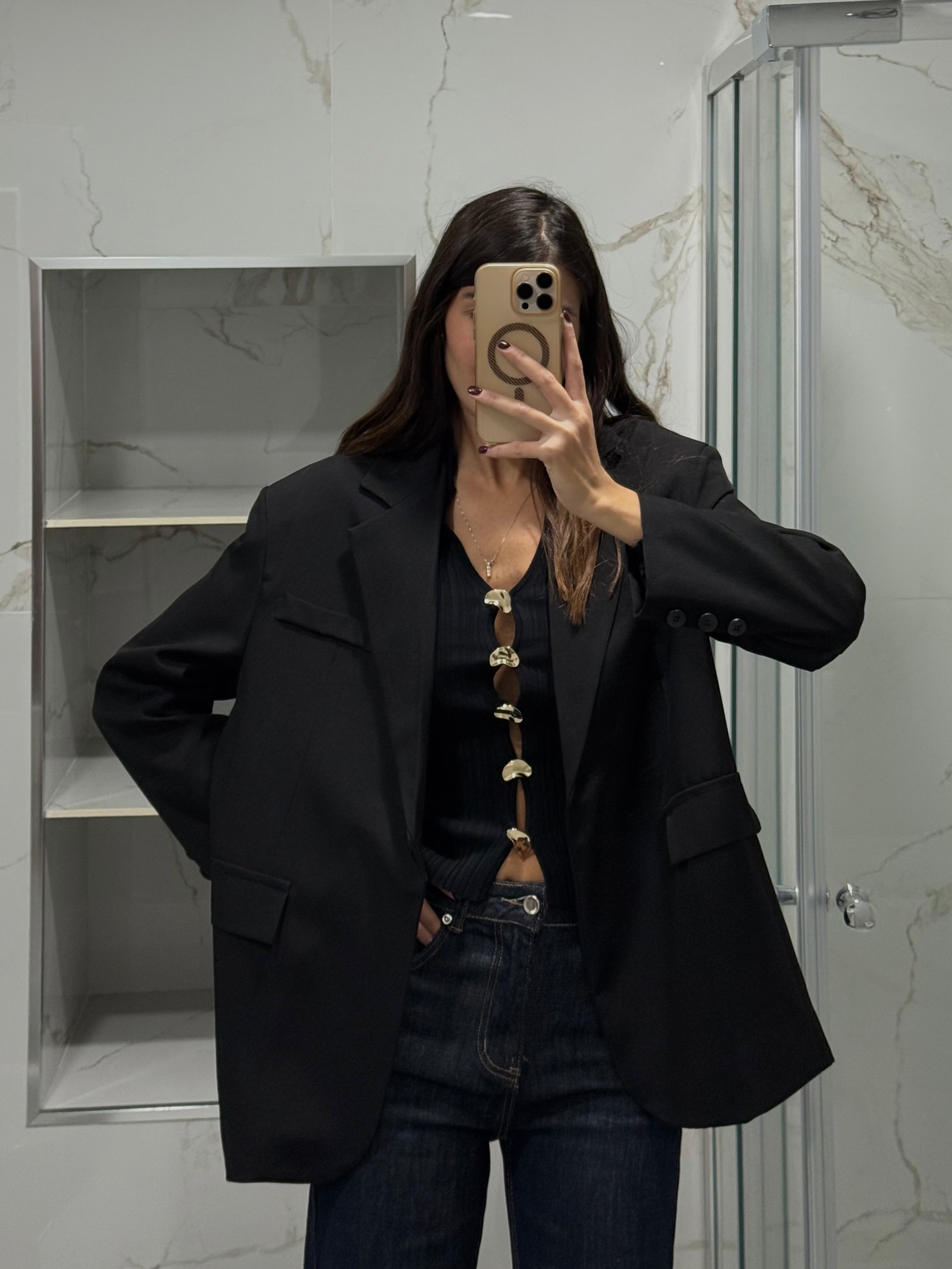 Blazer Gaia nero