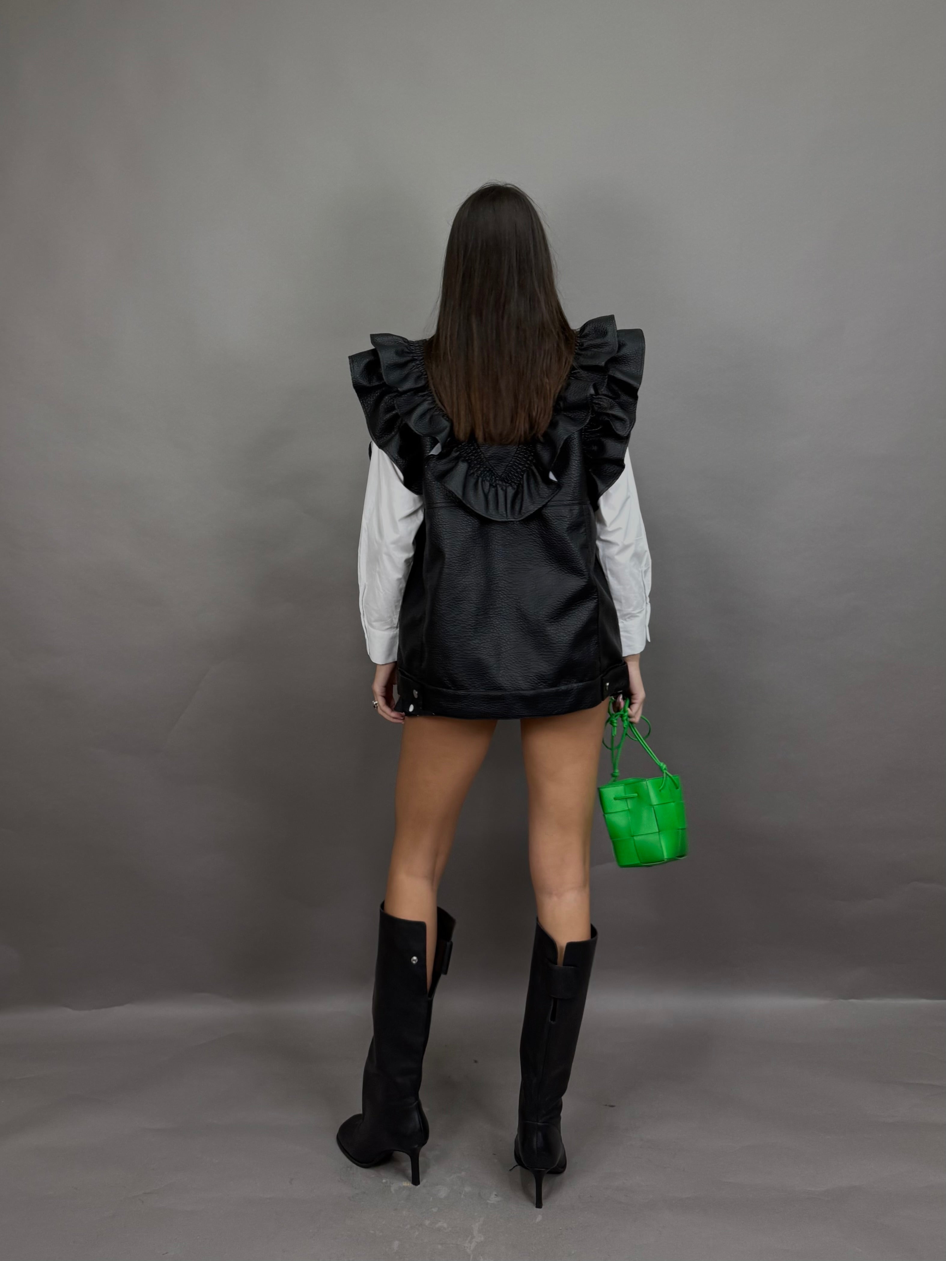 Smanicato in simil pelle