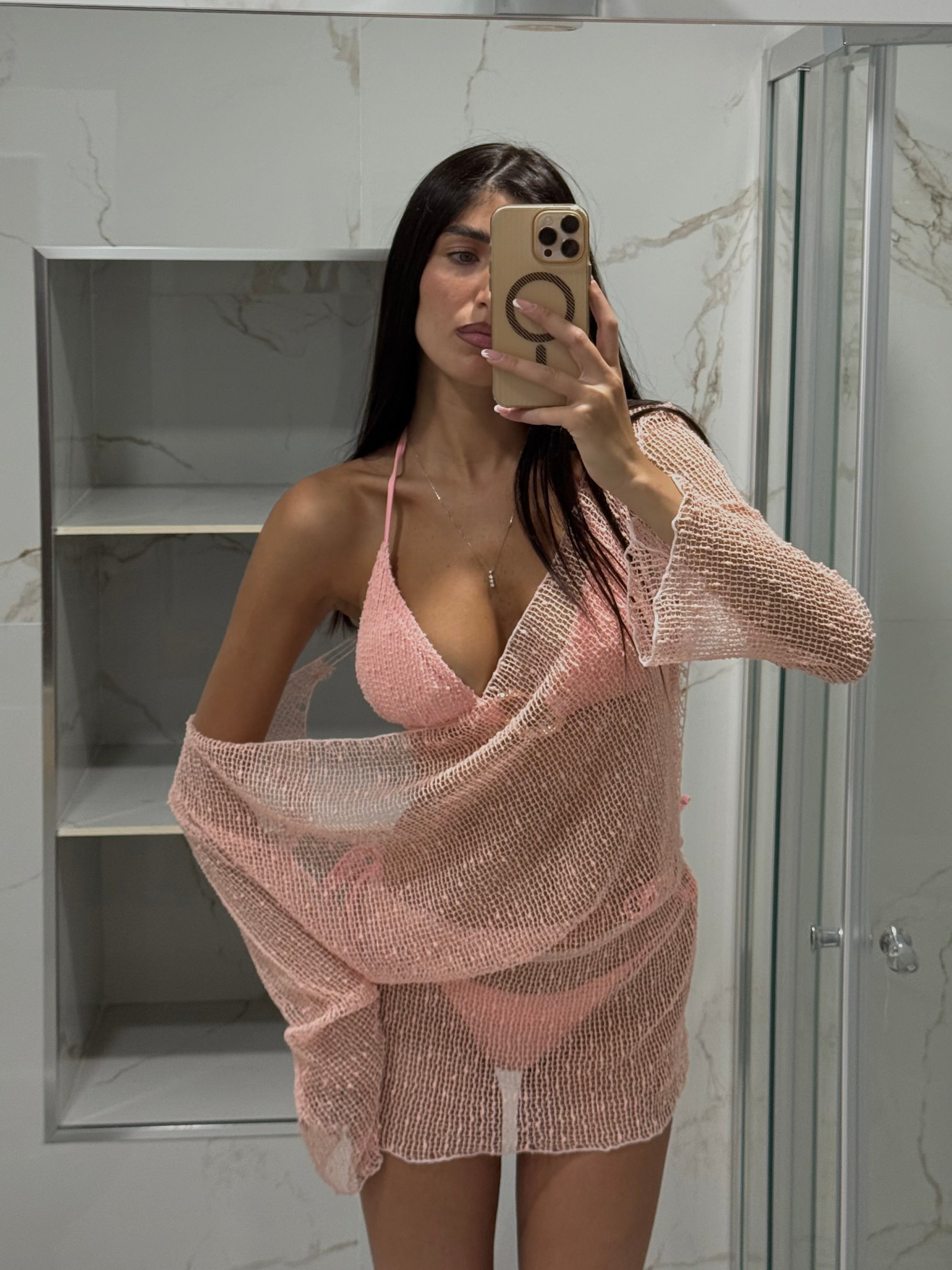 Bikini + copricostume rete