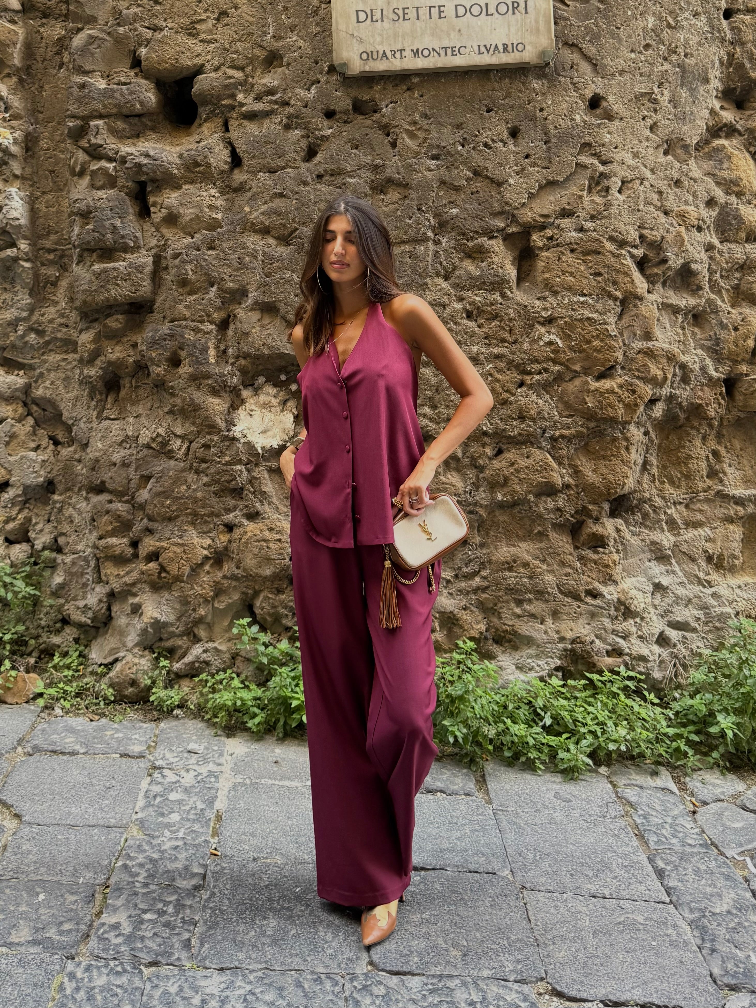 Coordinato Giuli bordeaux - LadyB Shop Online