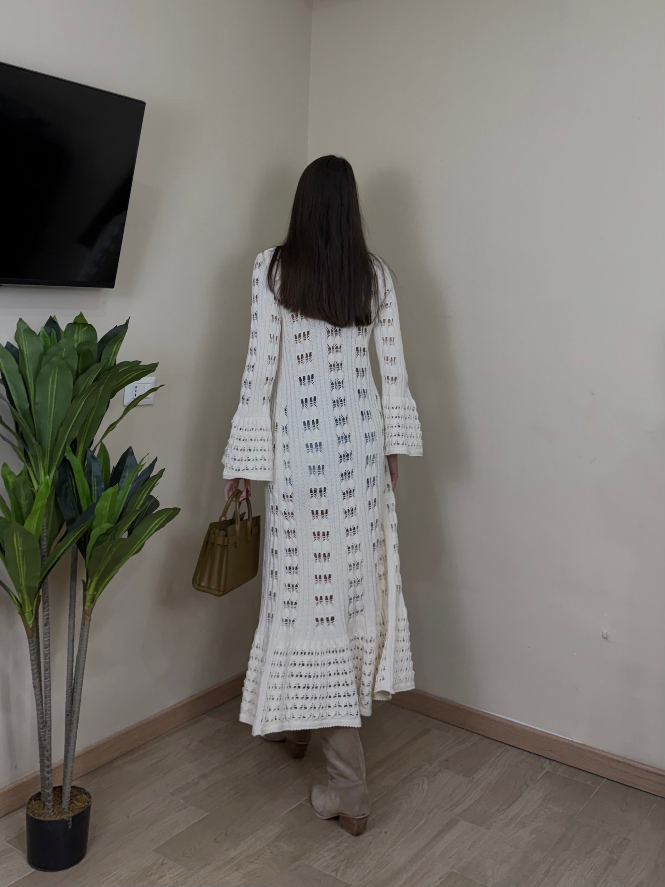 Cardigan traforato