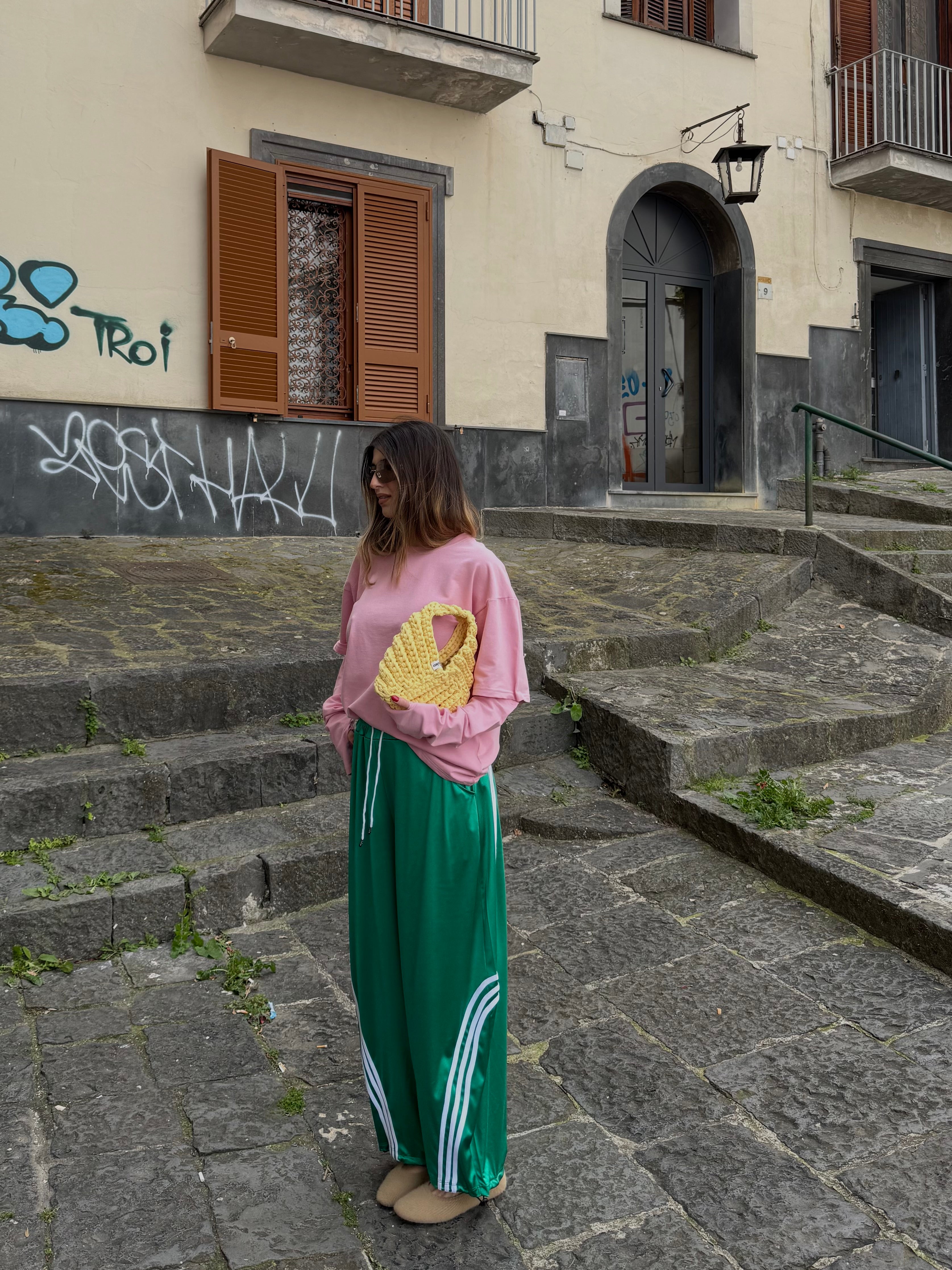 Pantalone Adid verde - LadyB Shop Online