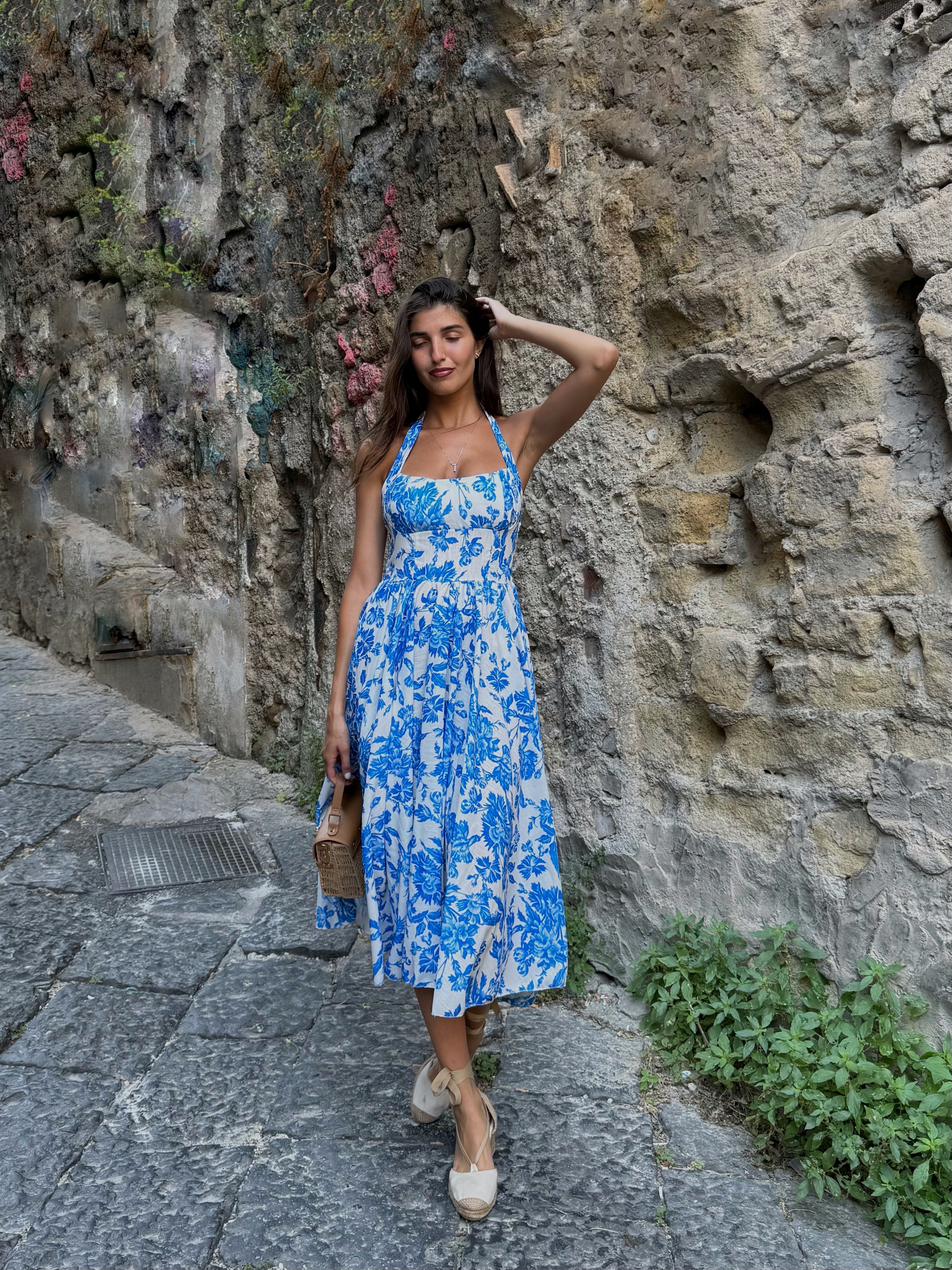 Dress Taormina blu - LadyB Shop Online