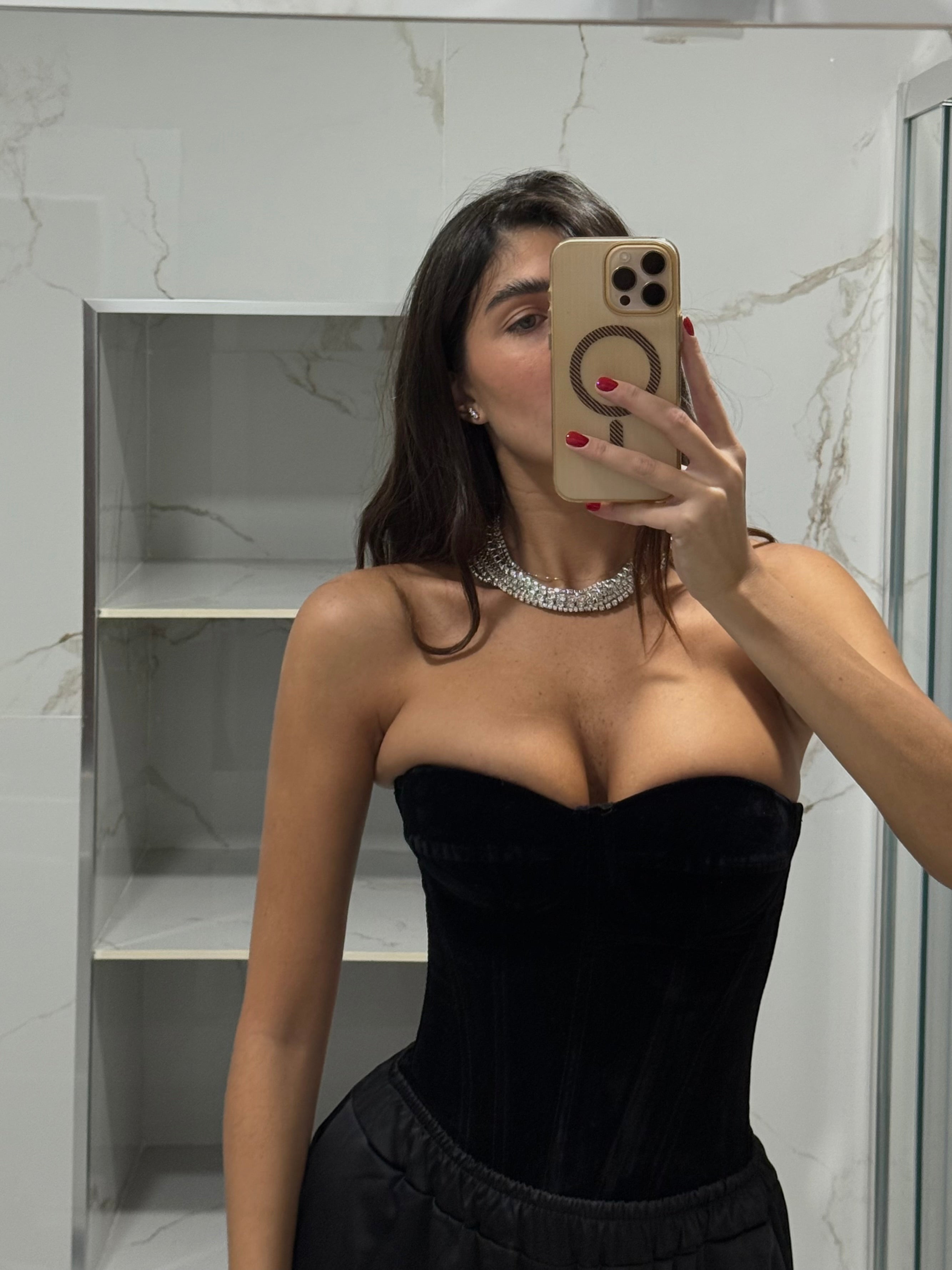 Corpetto velluto nero