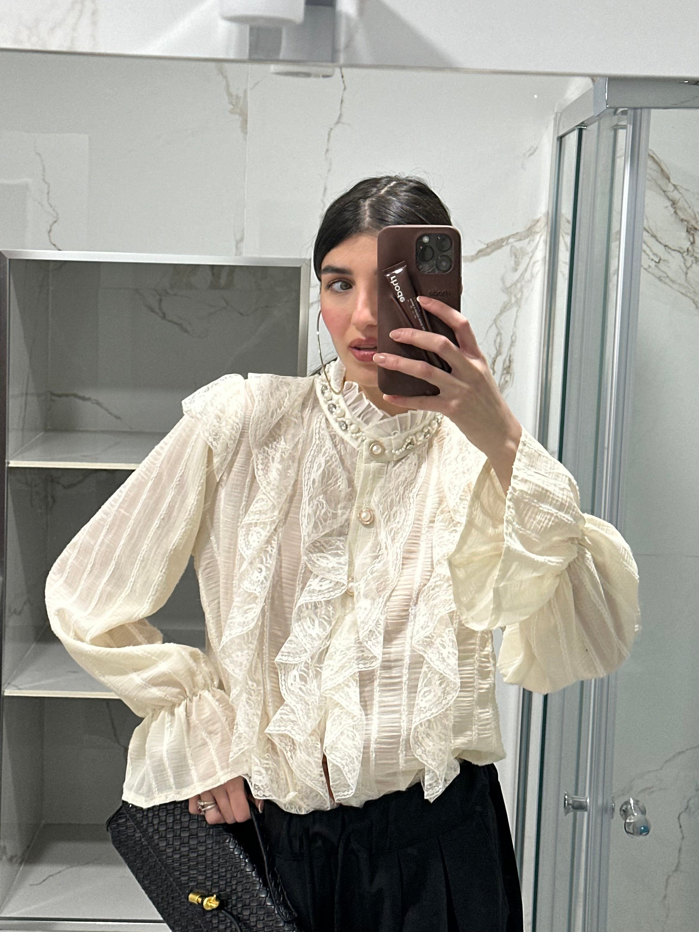 Camicia Clarissa panna - LadyB Shop Online