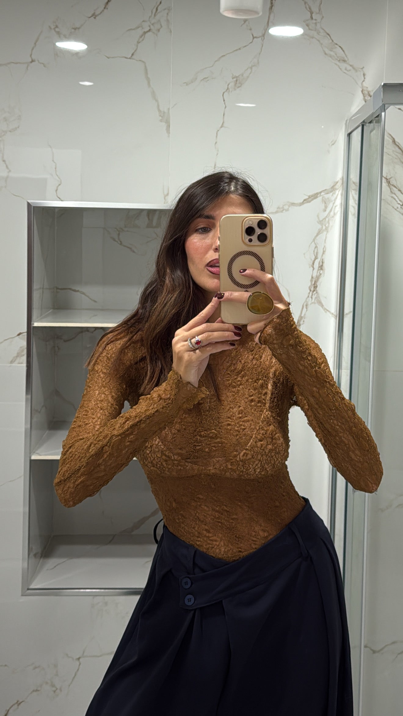 Maglia paris marrone