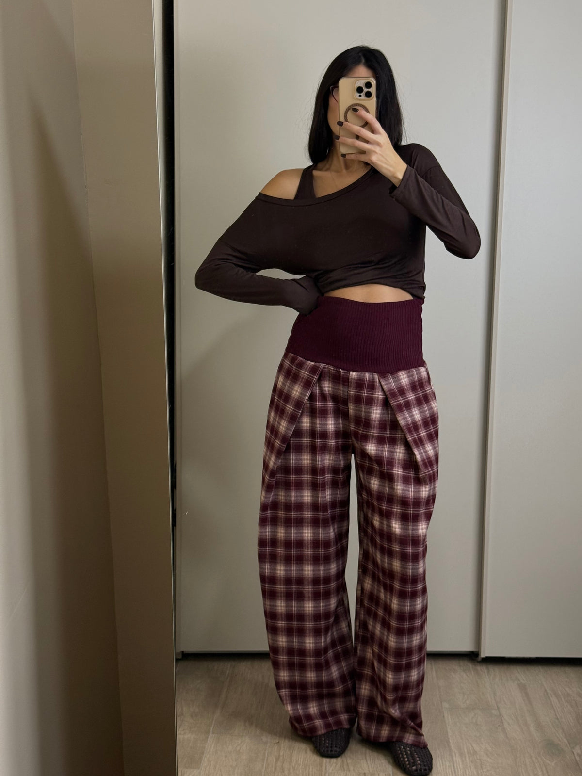 Pantalone flanella e velluto
