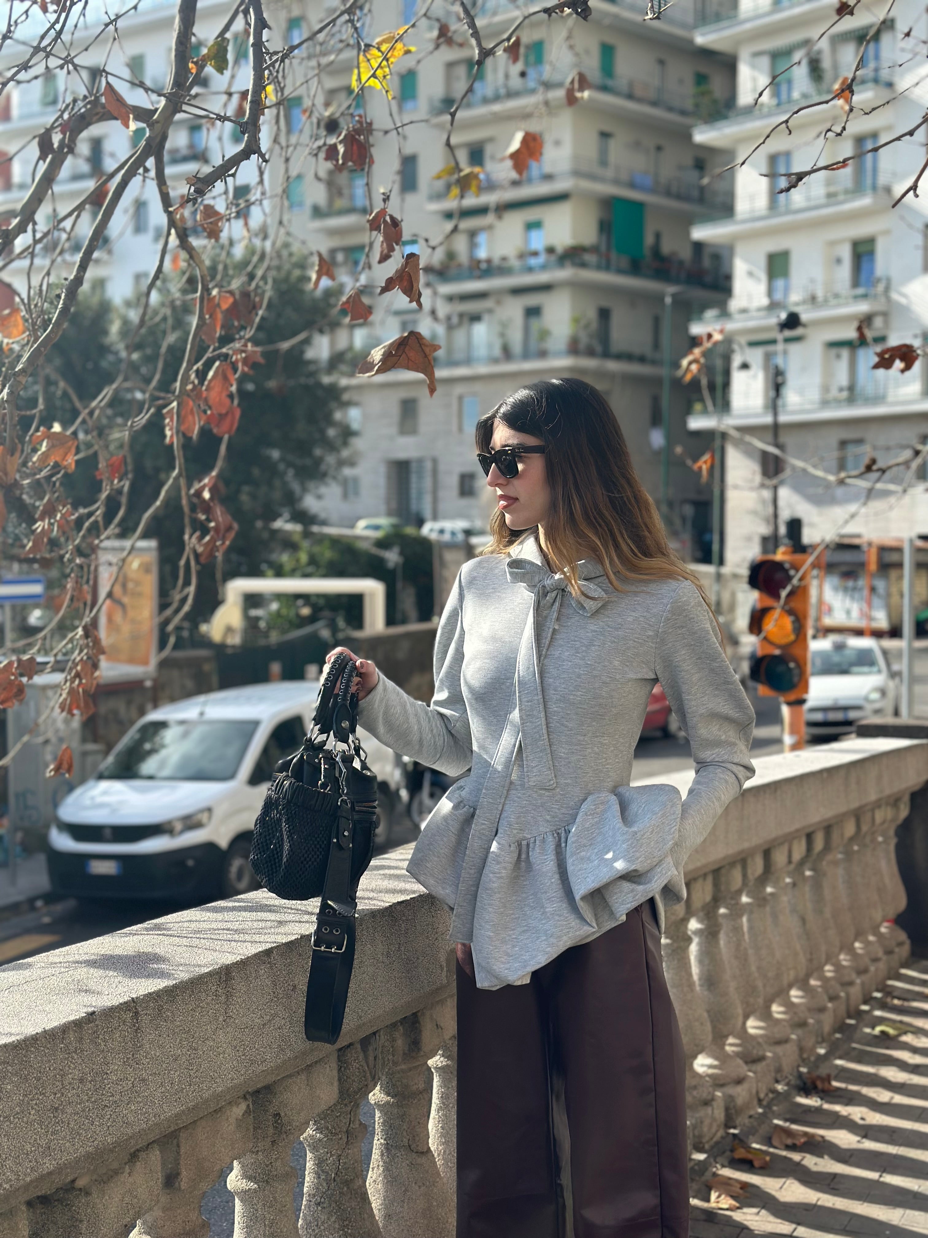 Felpa Ginevra grigia - LadyB Shop Online