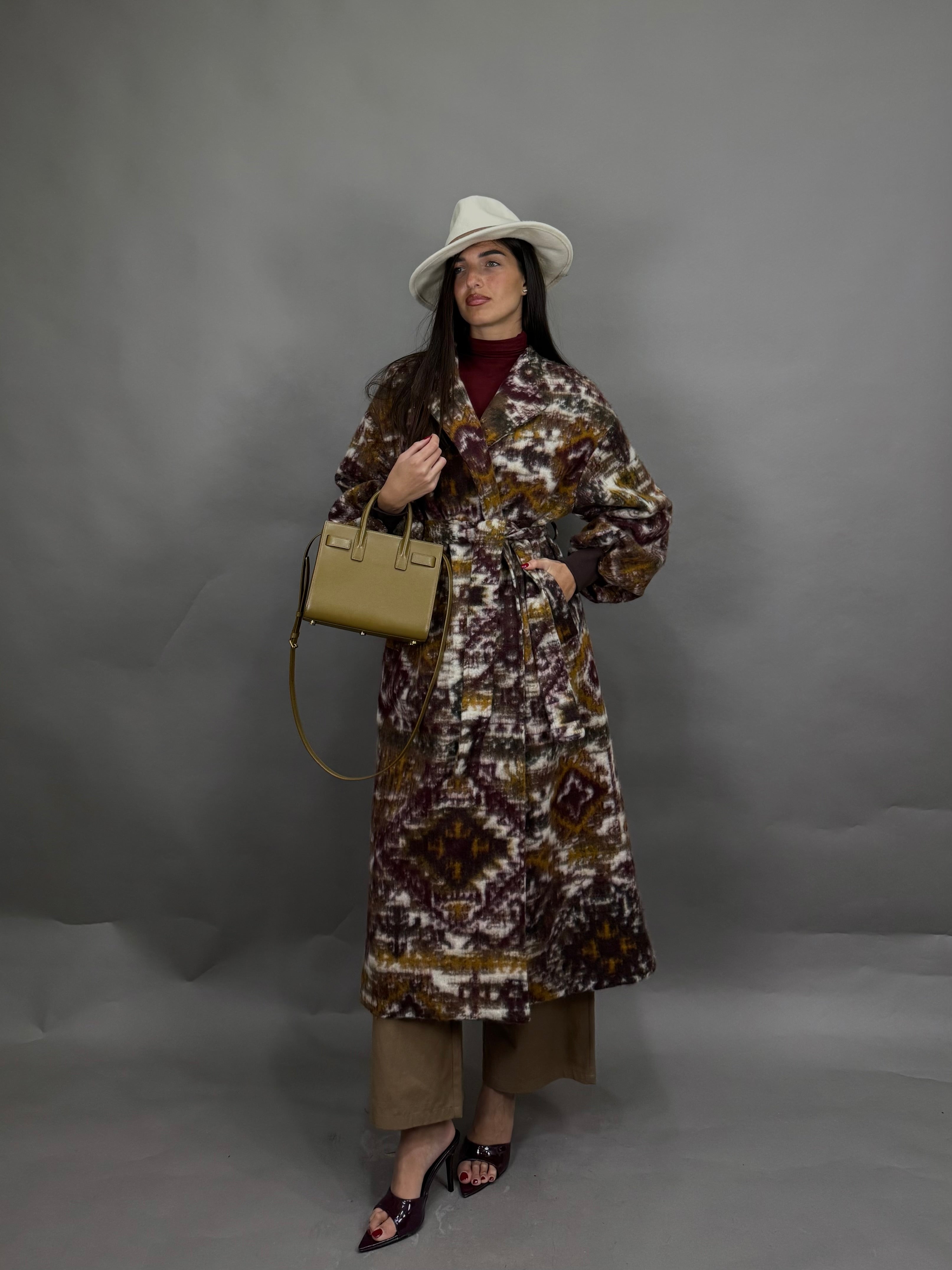 Cappotto lumina bordeaux