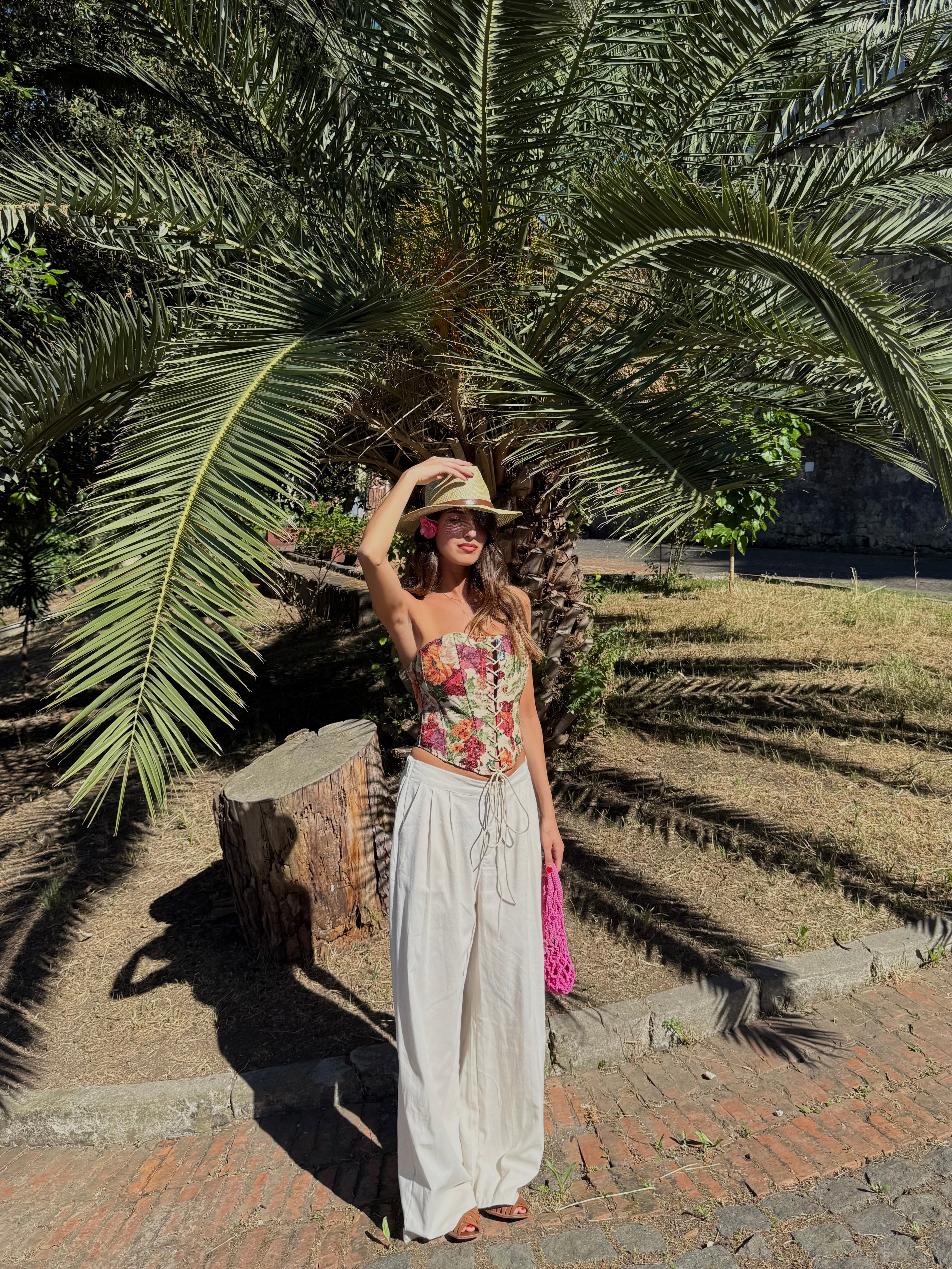 Pantalone misto lino classico - LadyB Shop Online