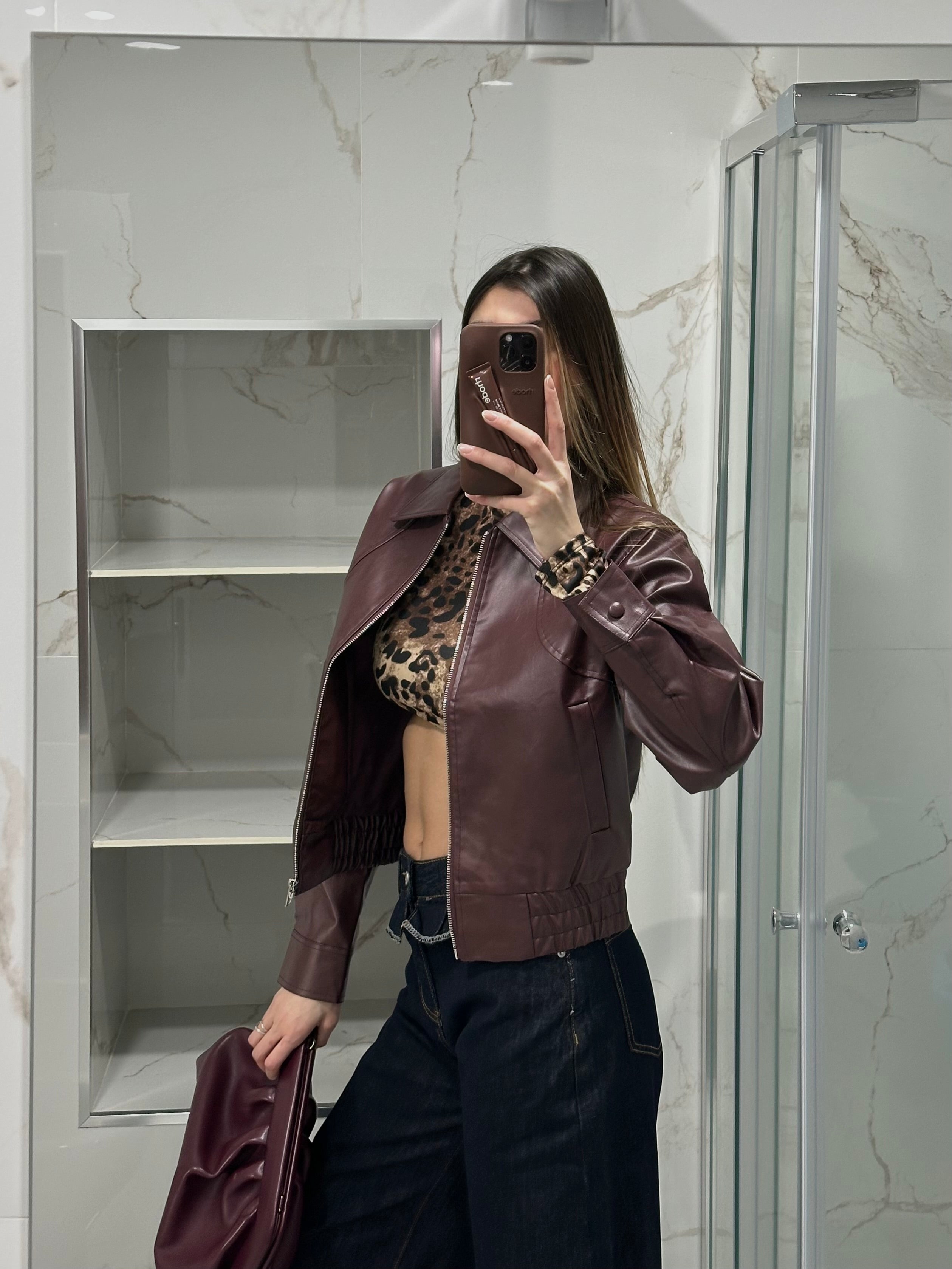 Bomber simil pelle - LadyB Shop Online