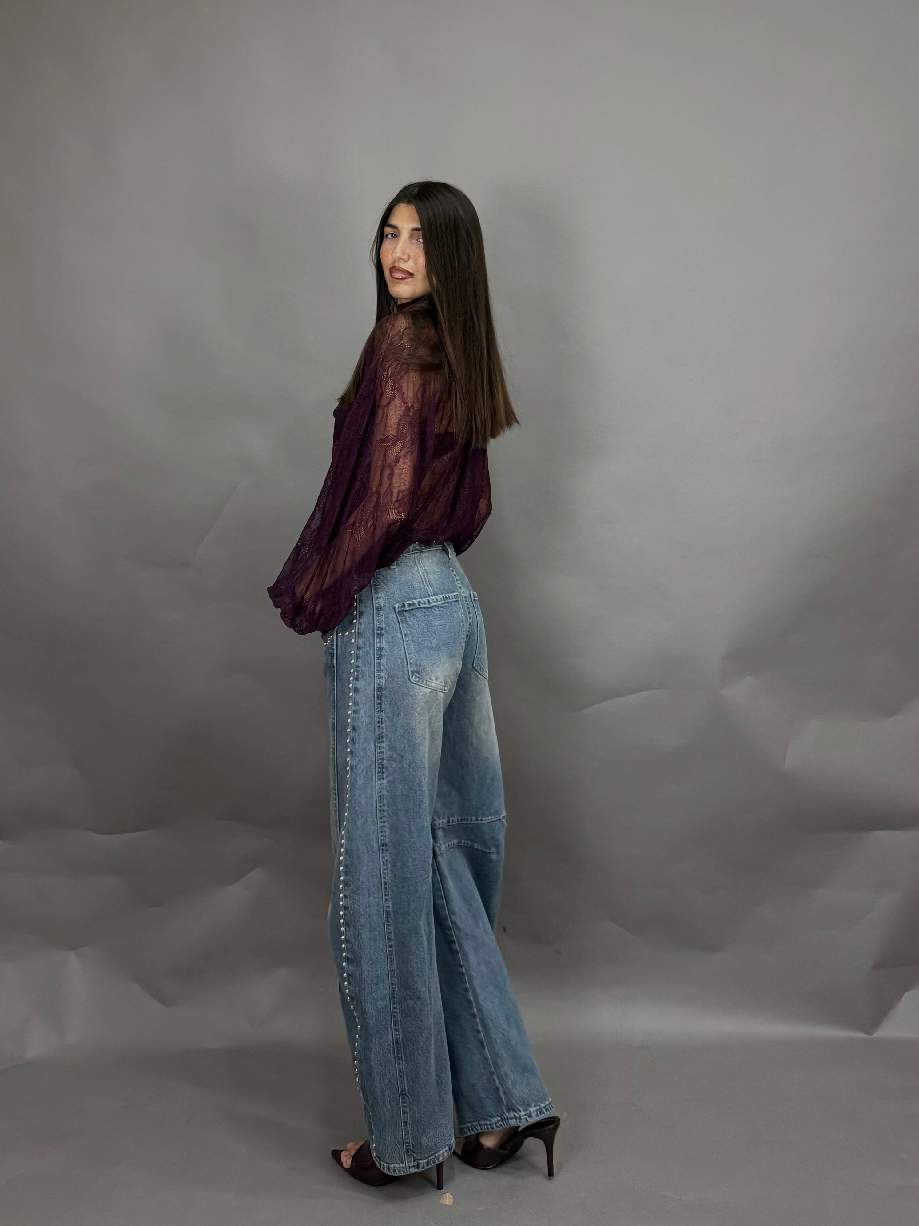 Jeans borchie