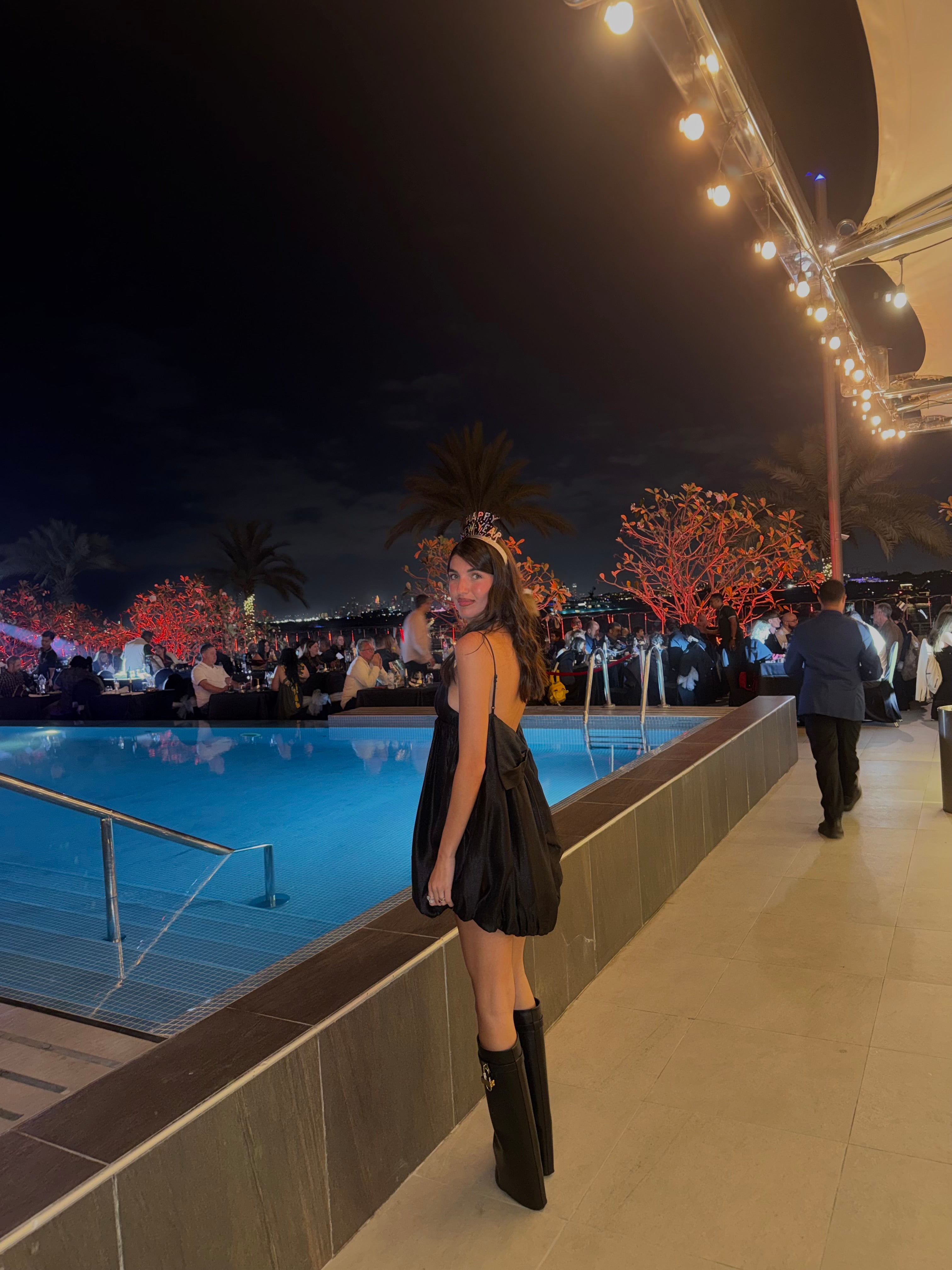 Dress fiocco lumina nero