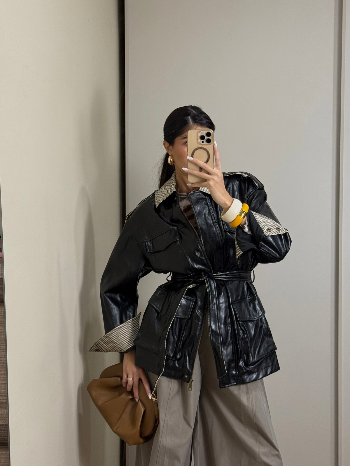 Giacca in pelle Ross