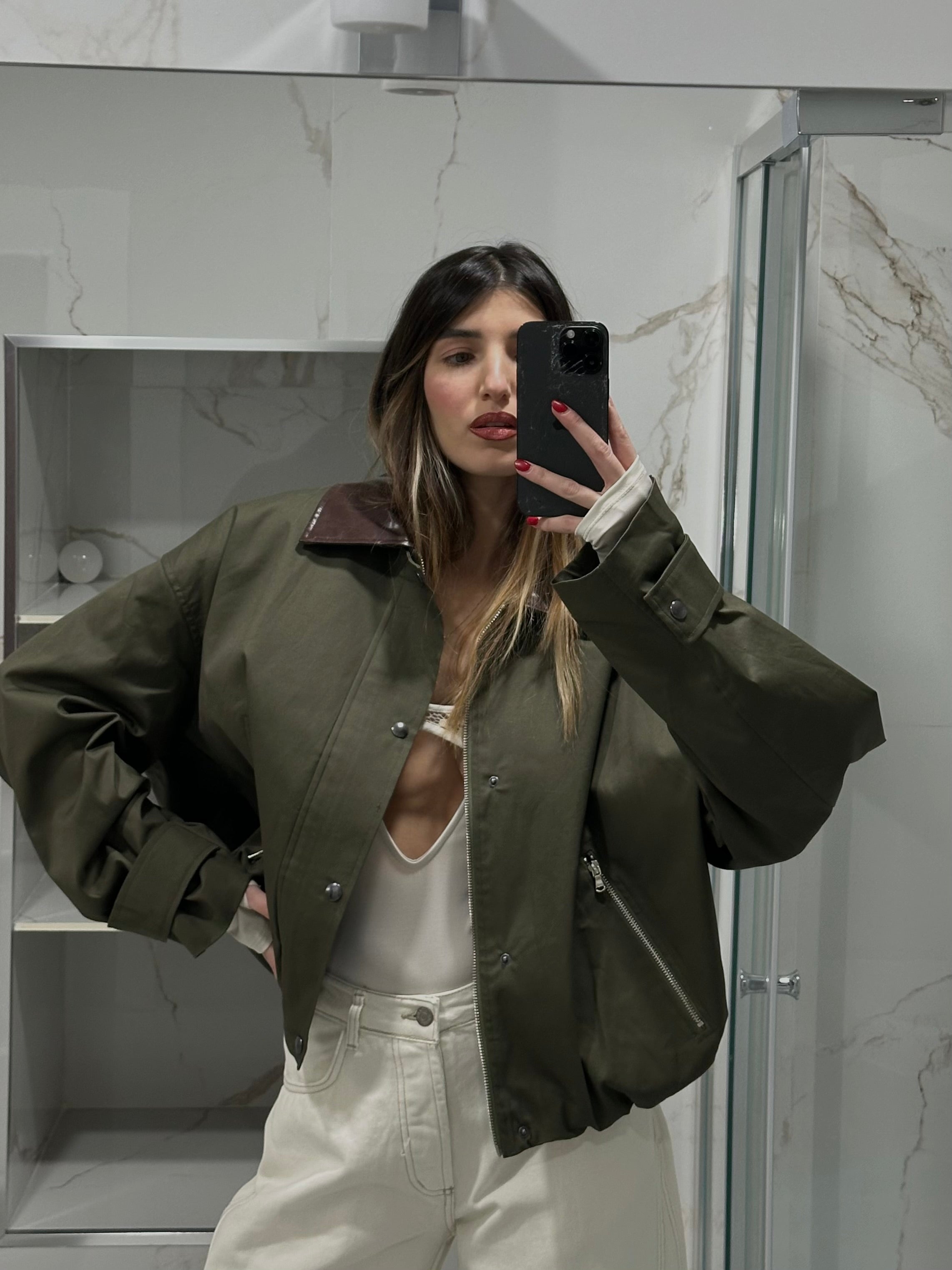 Trench lumina verde - LadyB Shop Online