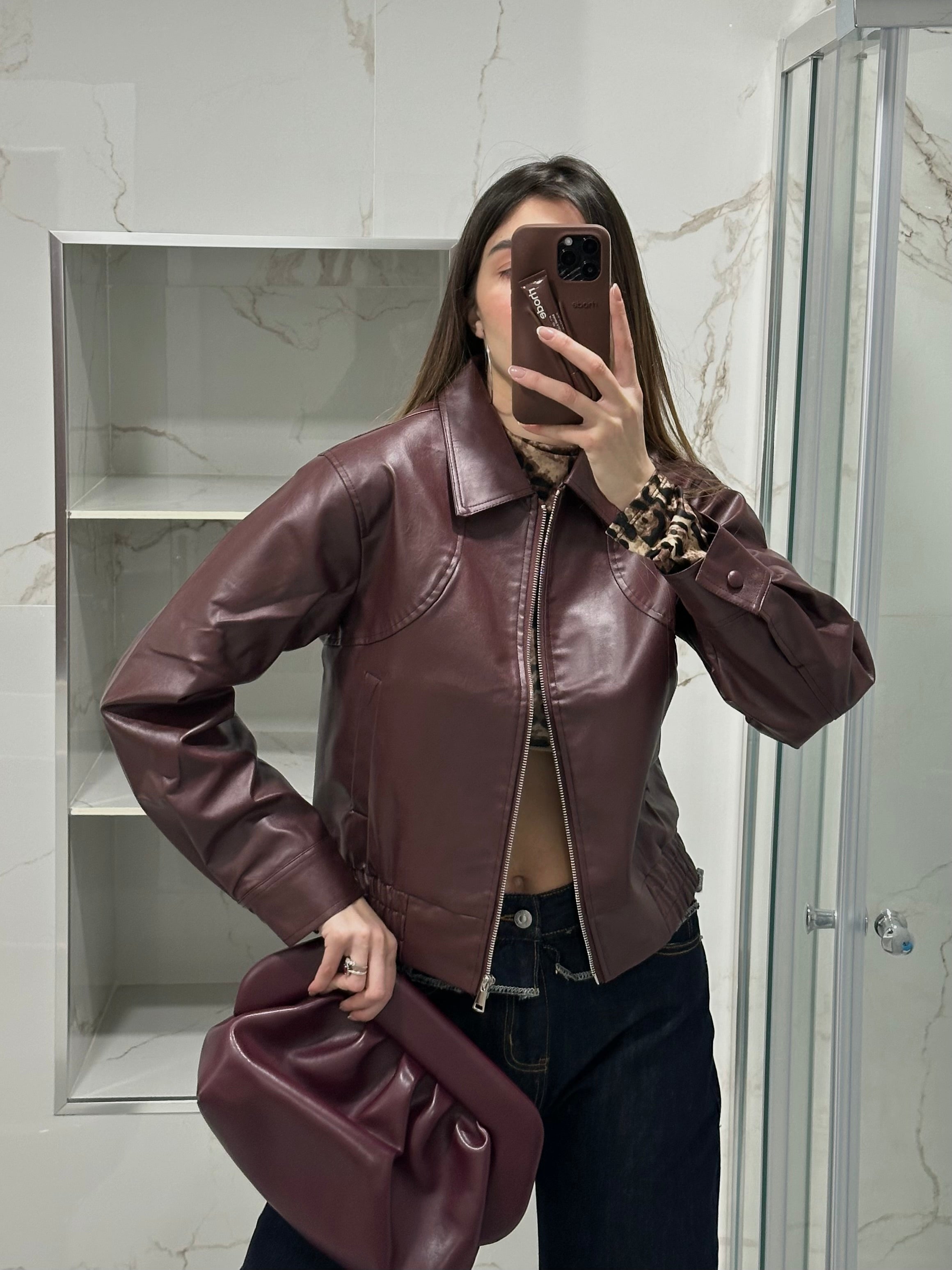 Bomber simil pelle - LadyB Shop Online