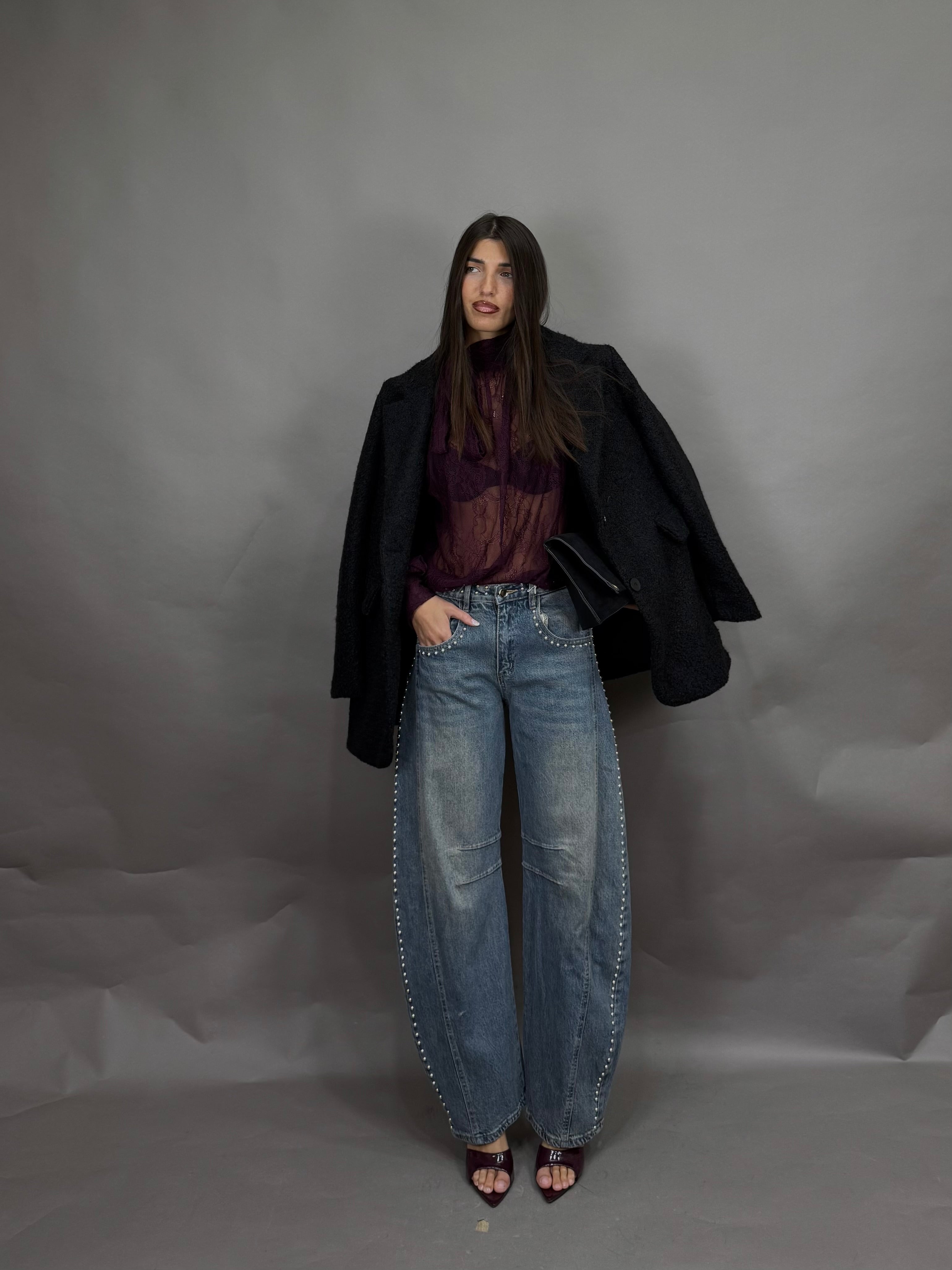 Jeans borchie