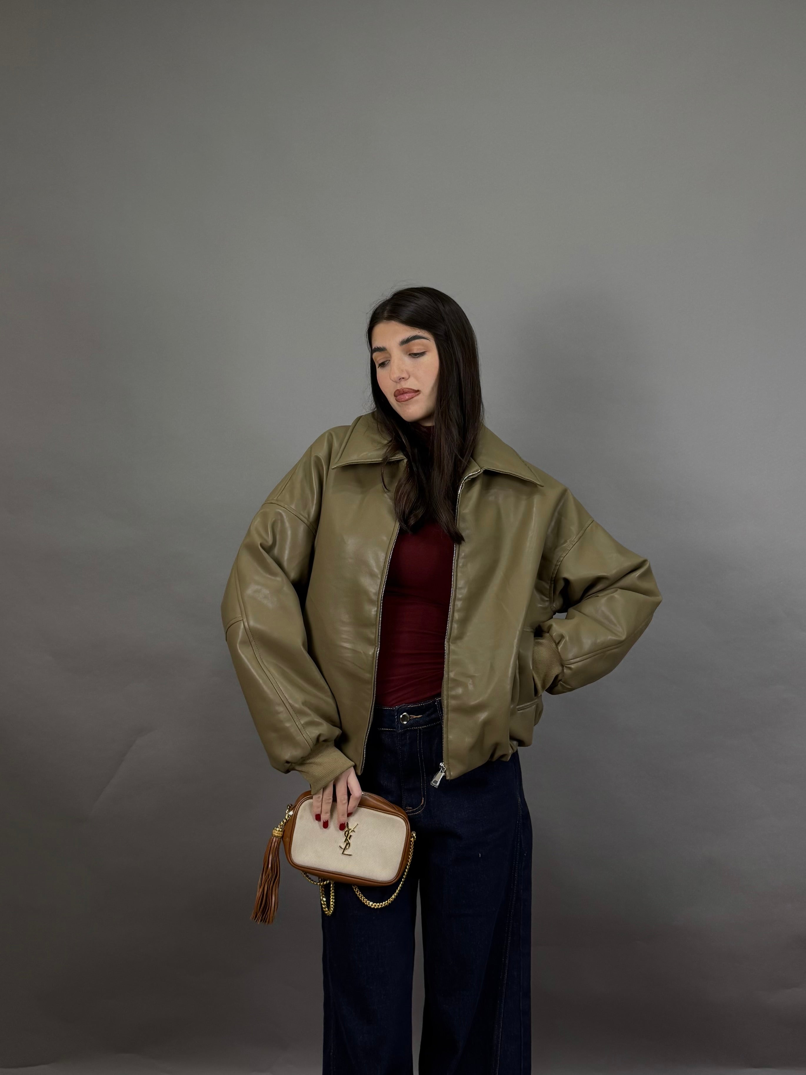 Bomber imbottito verde