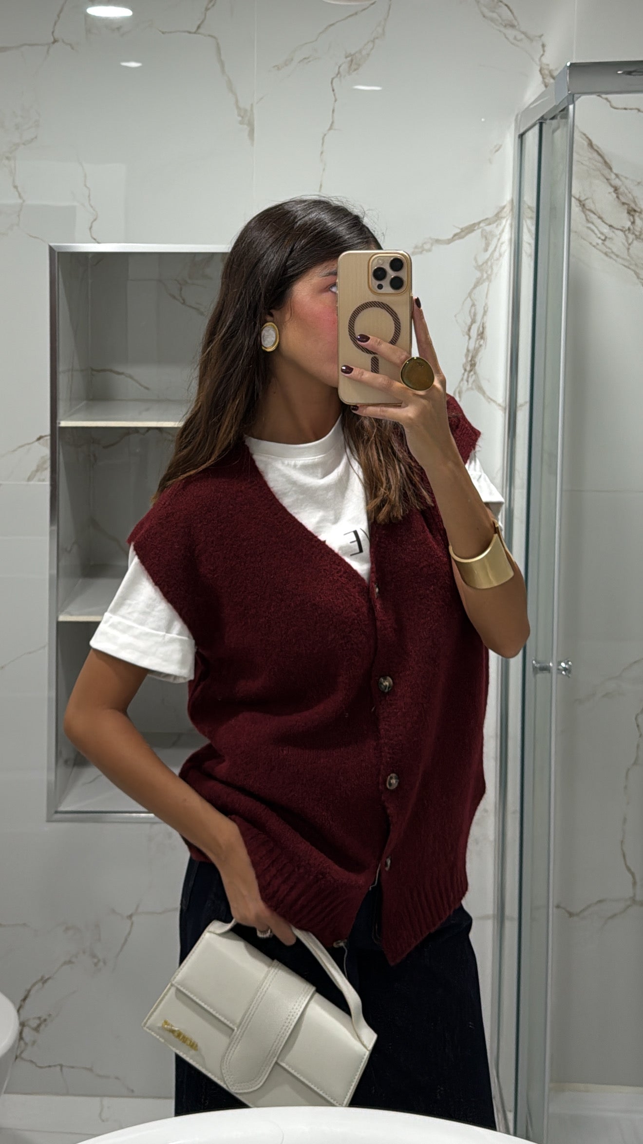 Gilet bordeaux