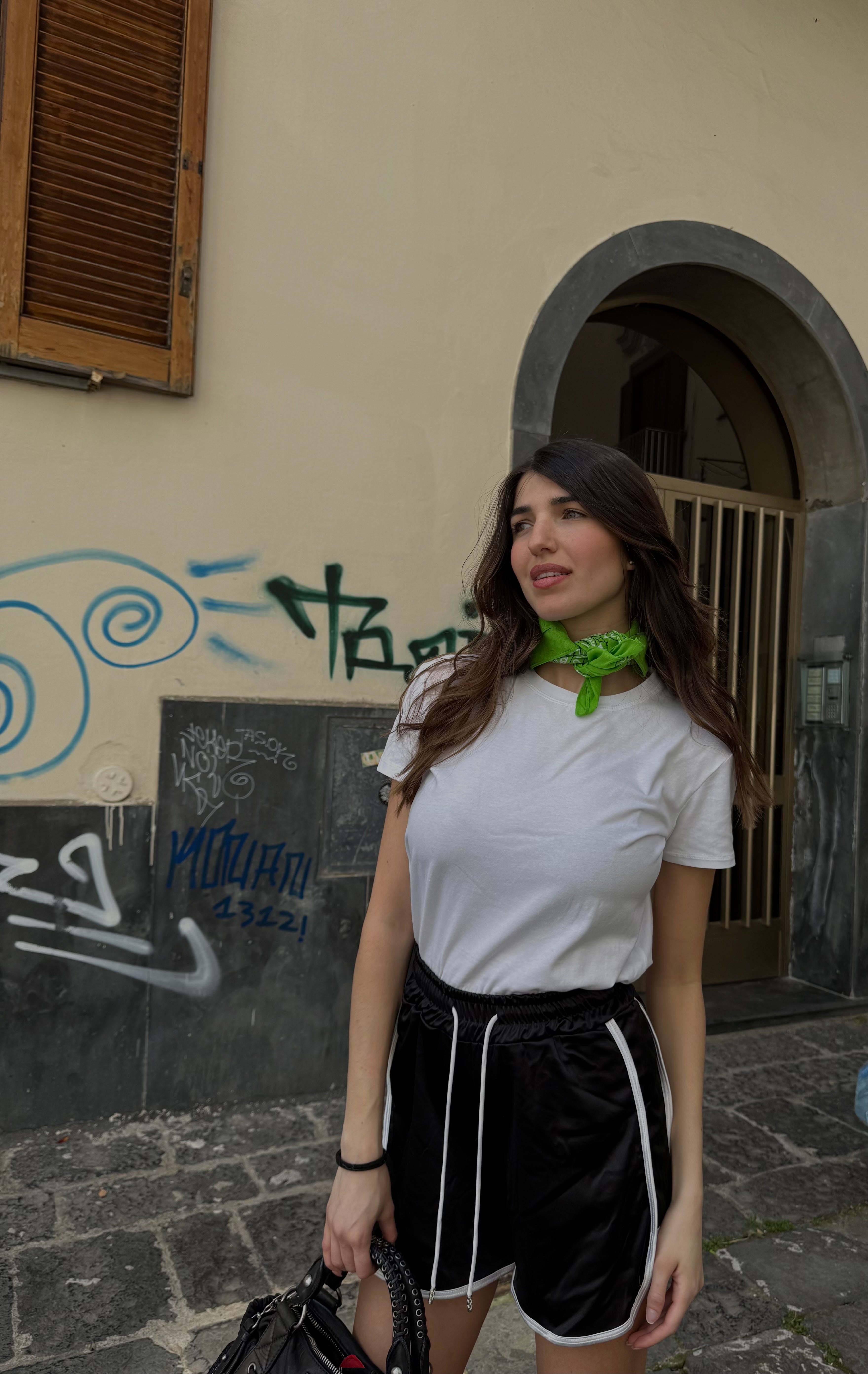 T-shirt bandana verde - LadyB Shop Online