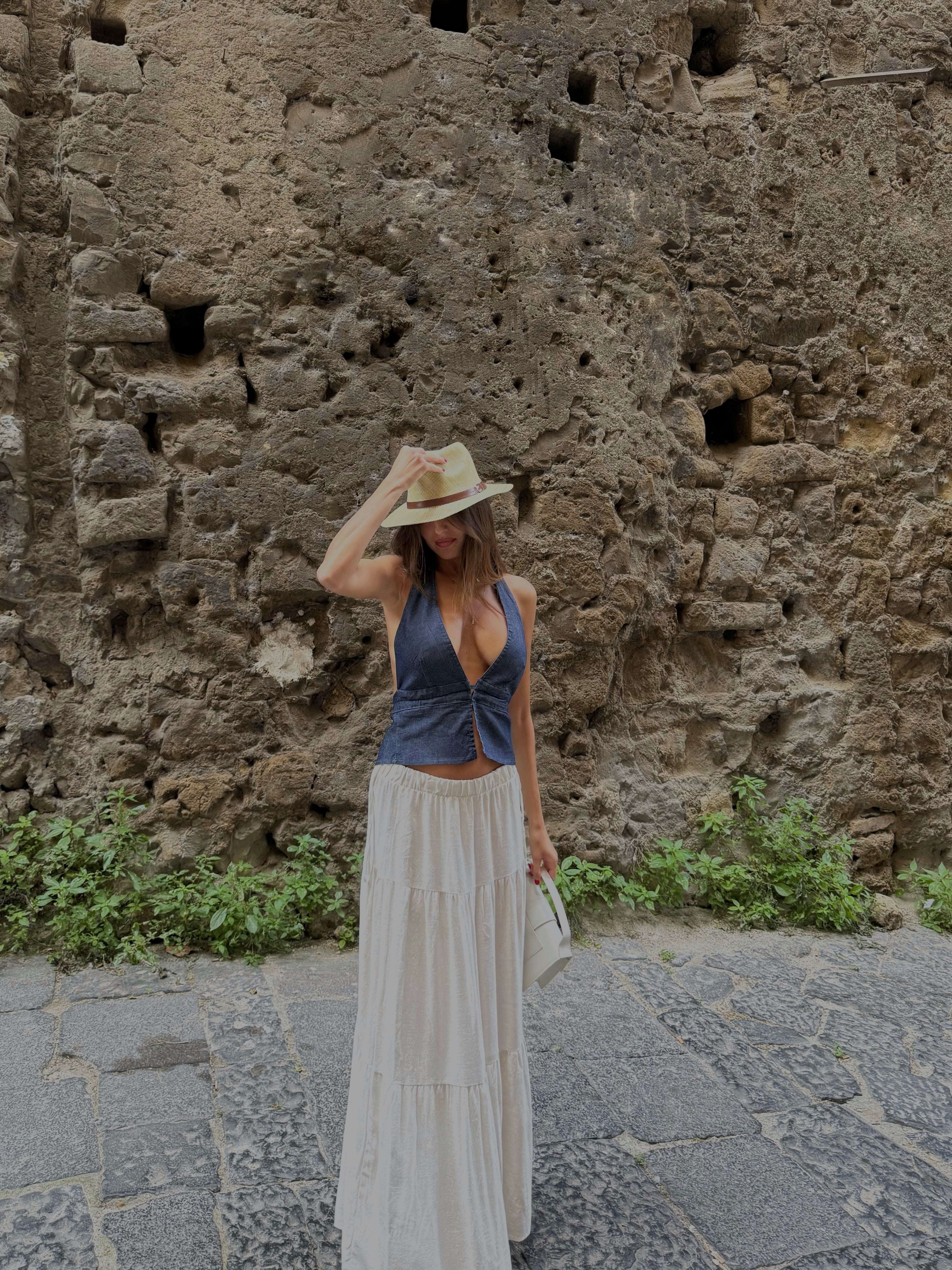 Gonna Lino e cotone - LadyB Shop Online