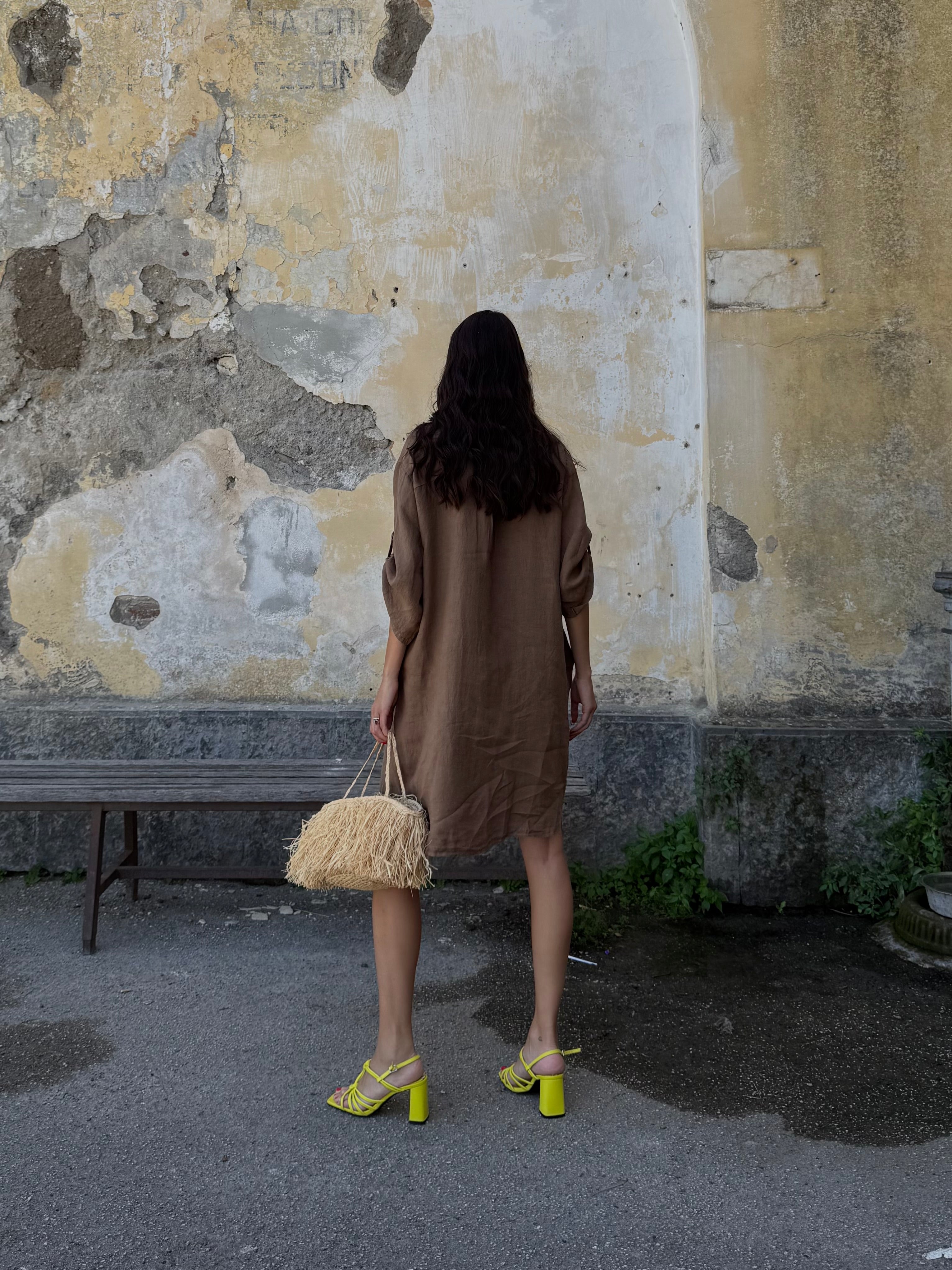 Dress camicia 100% LINO