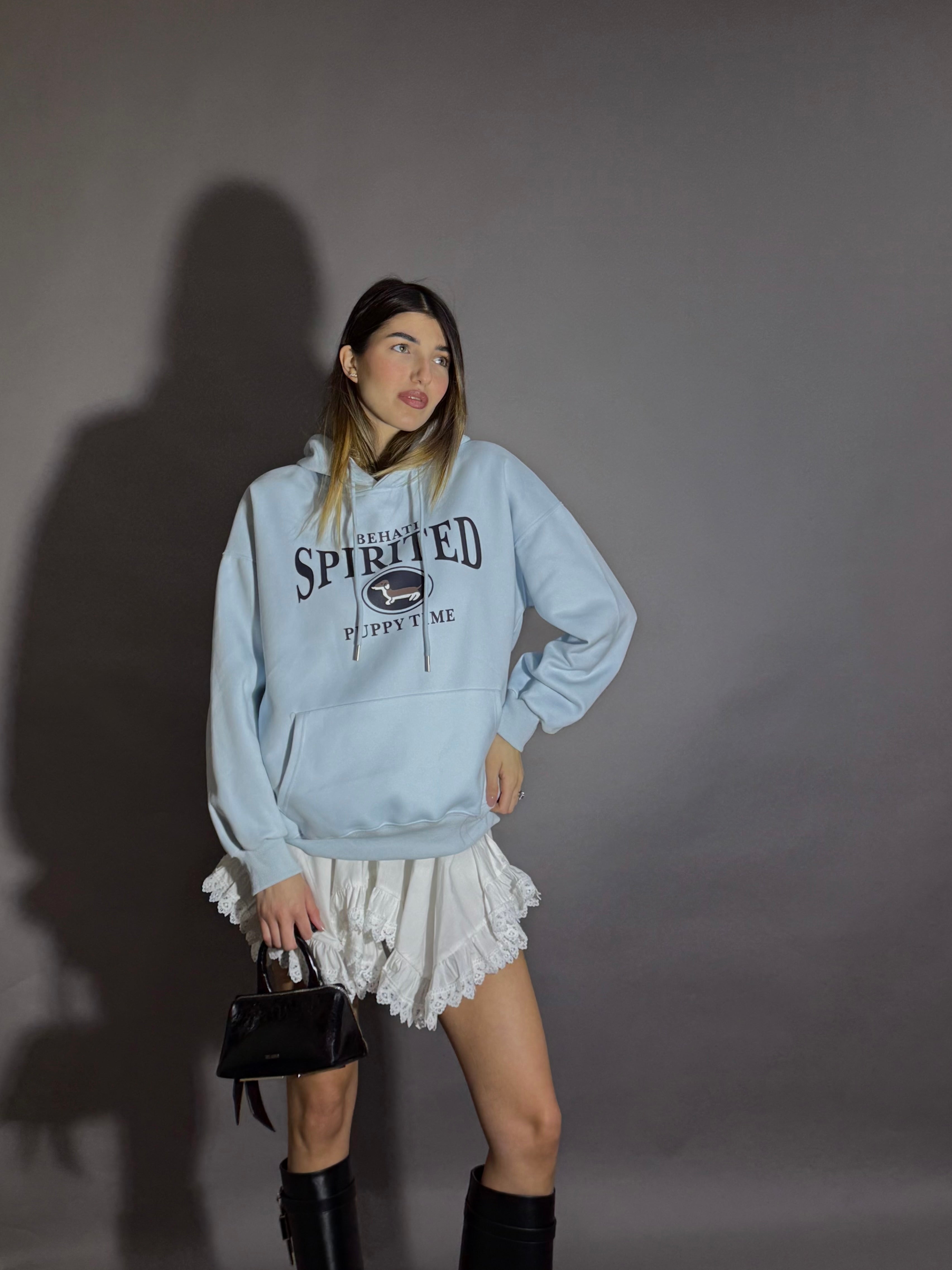 Felpa azzurra - LadyB Shop Online