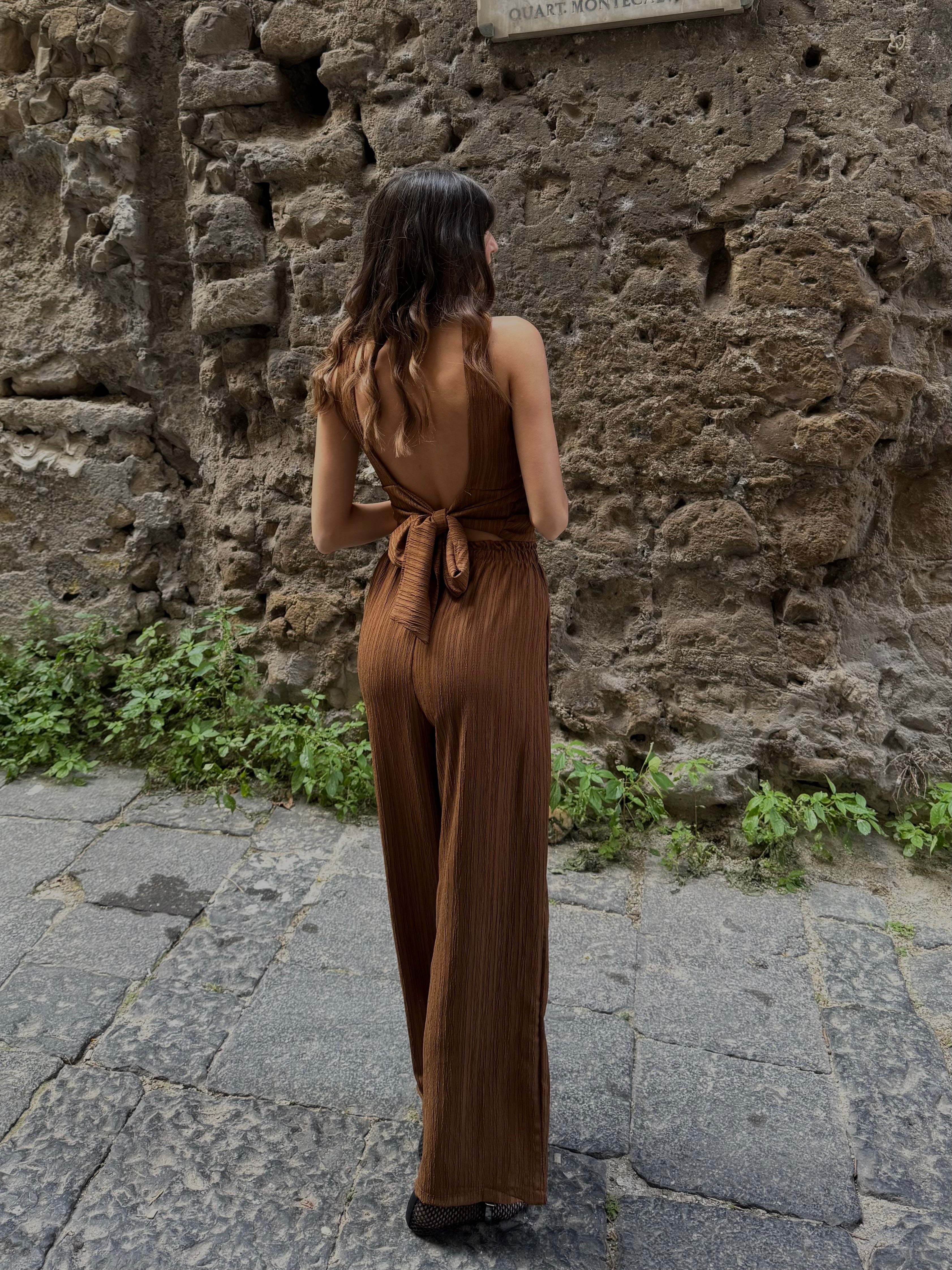 Cord set Mulan marrone - LadyB Shop Online