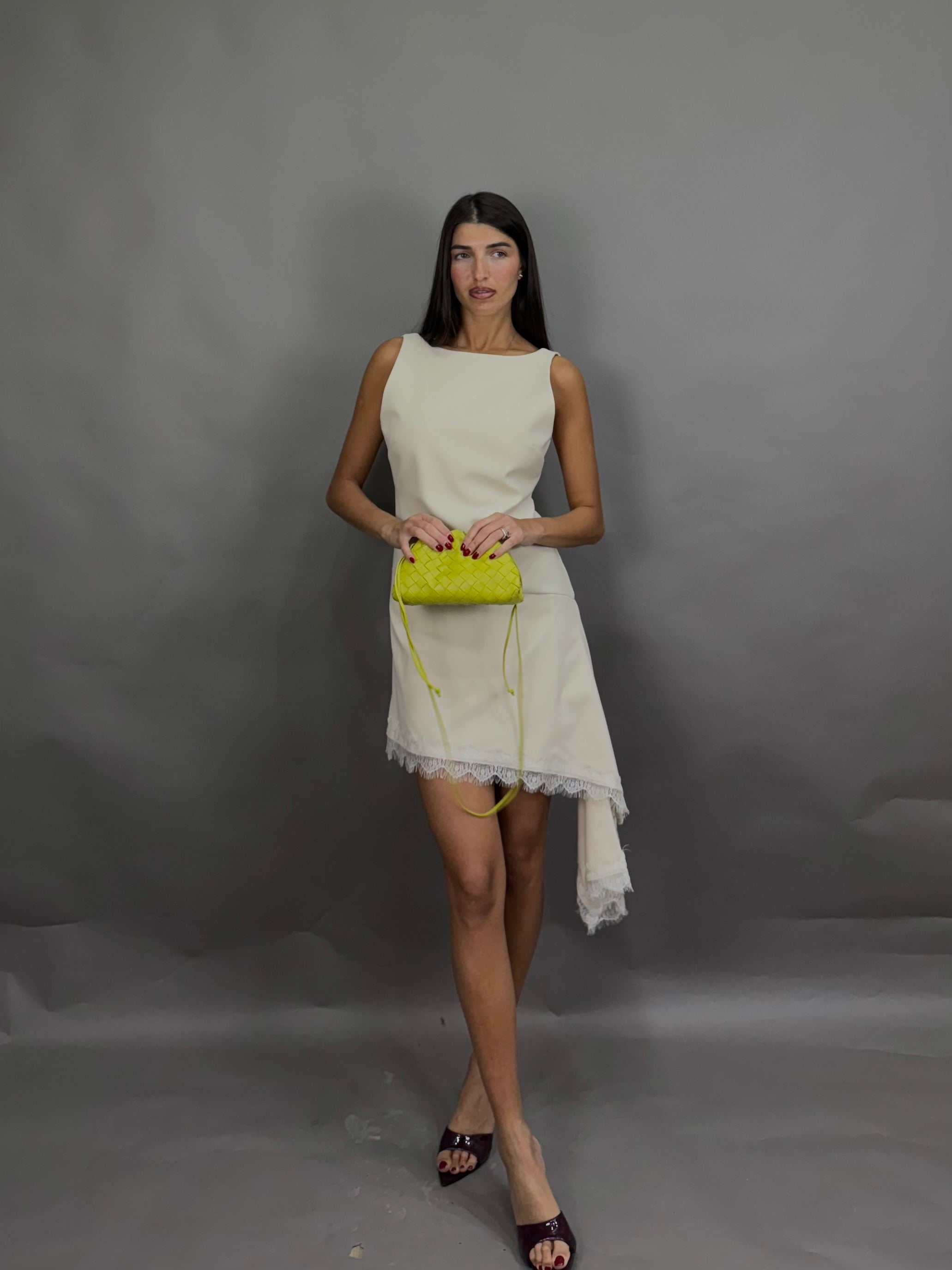 Dress pizzo panna lumina