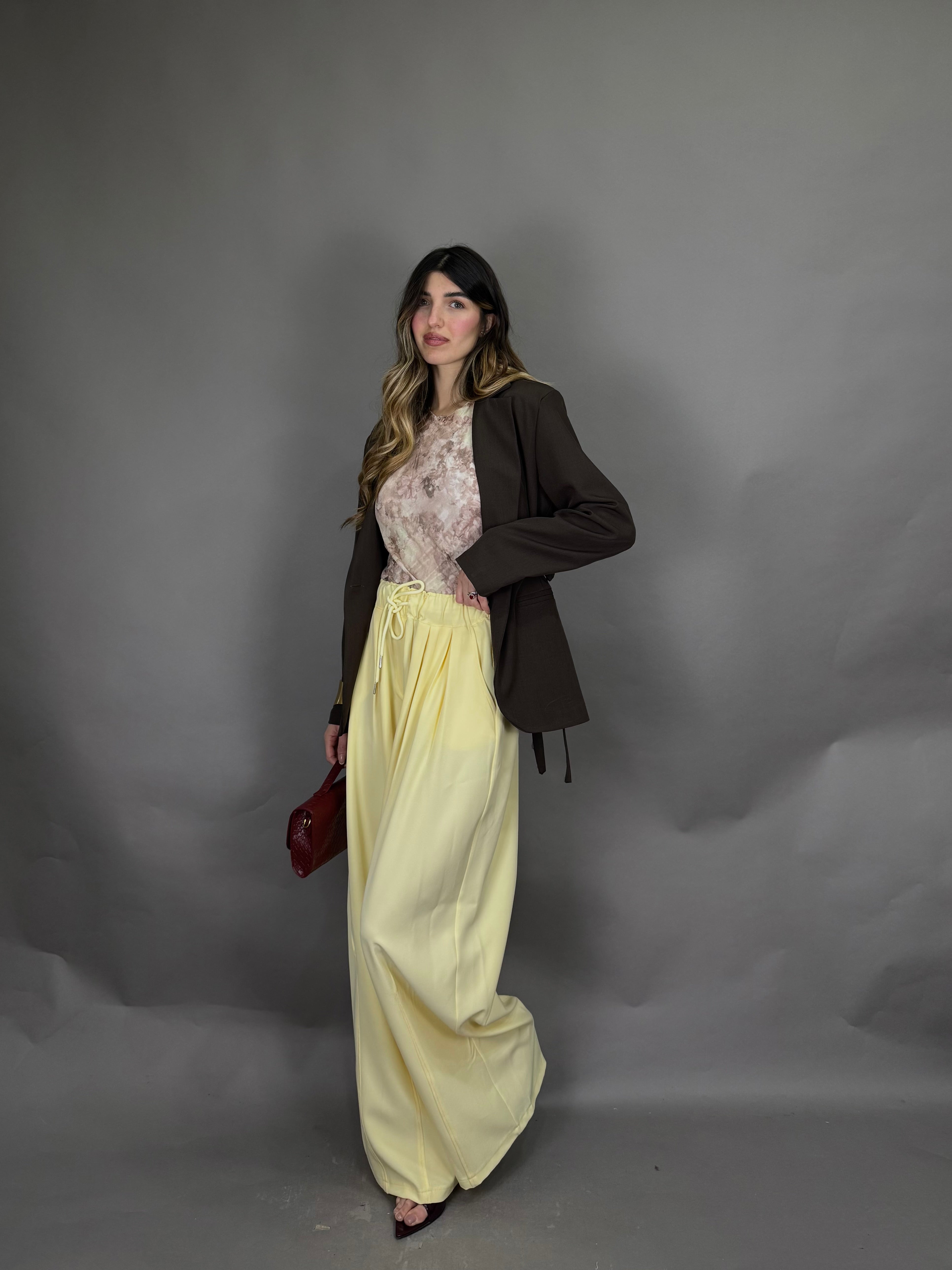 Pantalone Myriam giallo - LadyB Shop Online