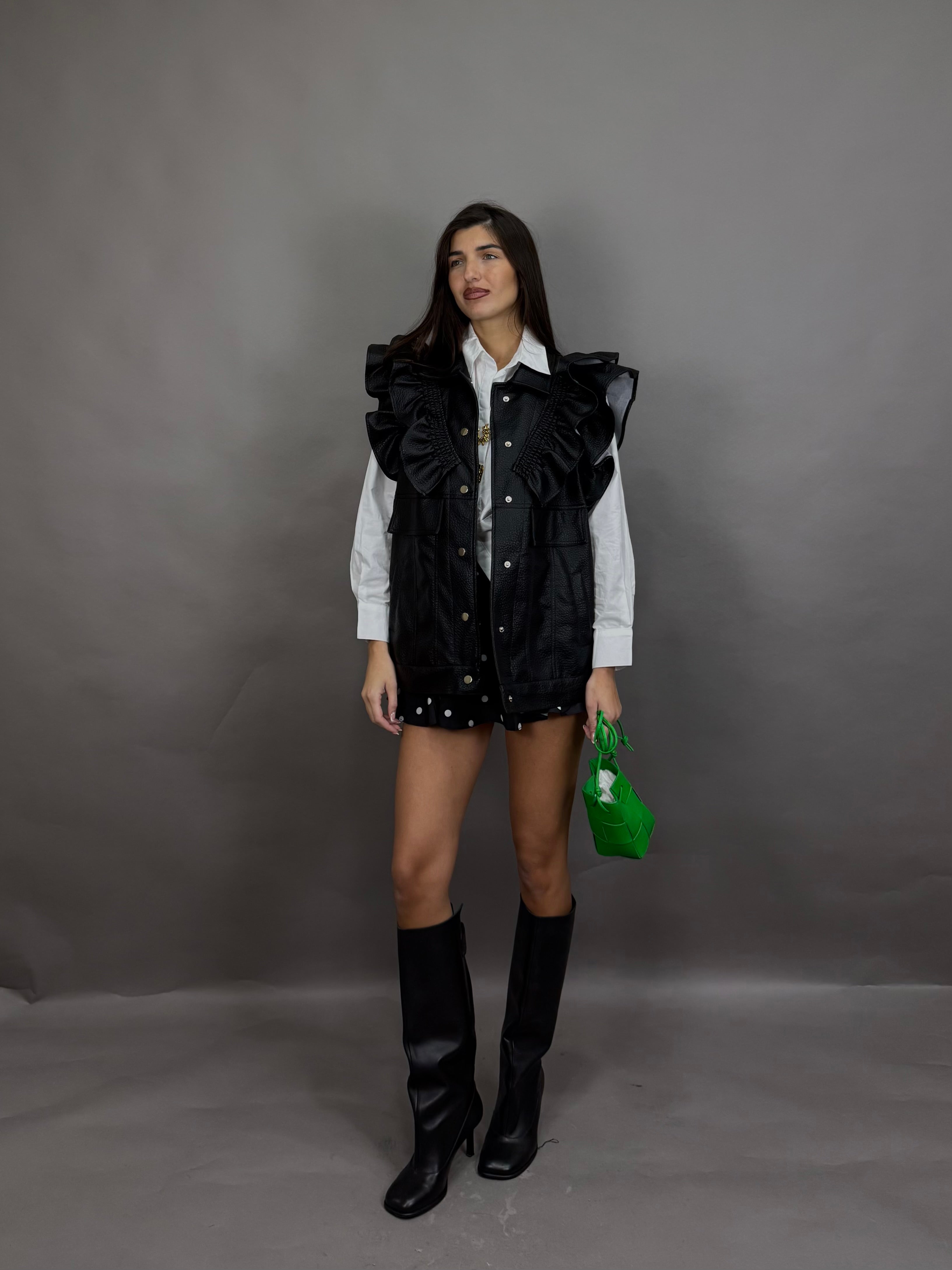 Smanicato in simil pelle