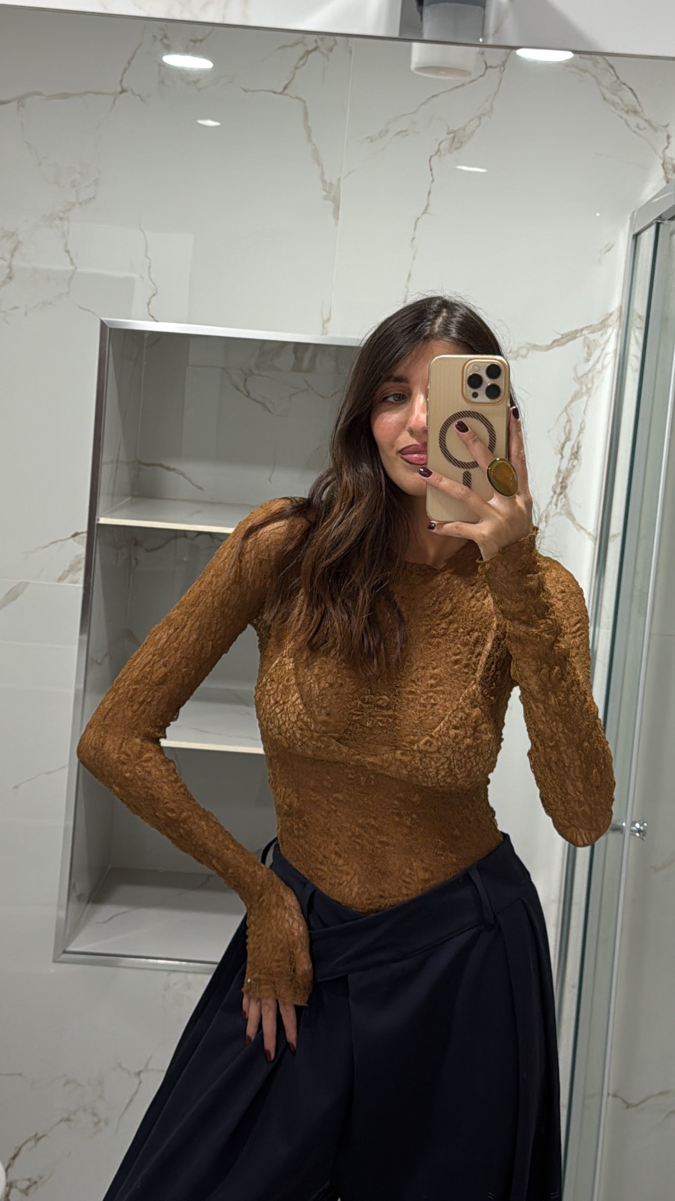 Maglia paris marrone