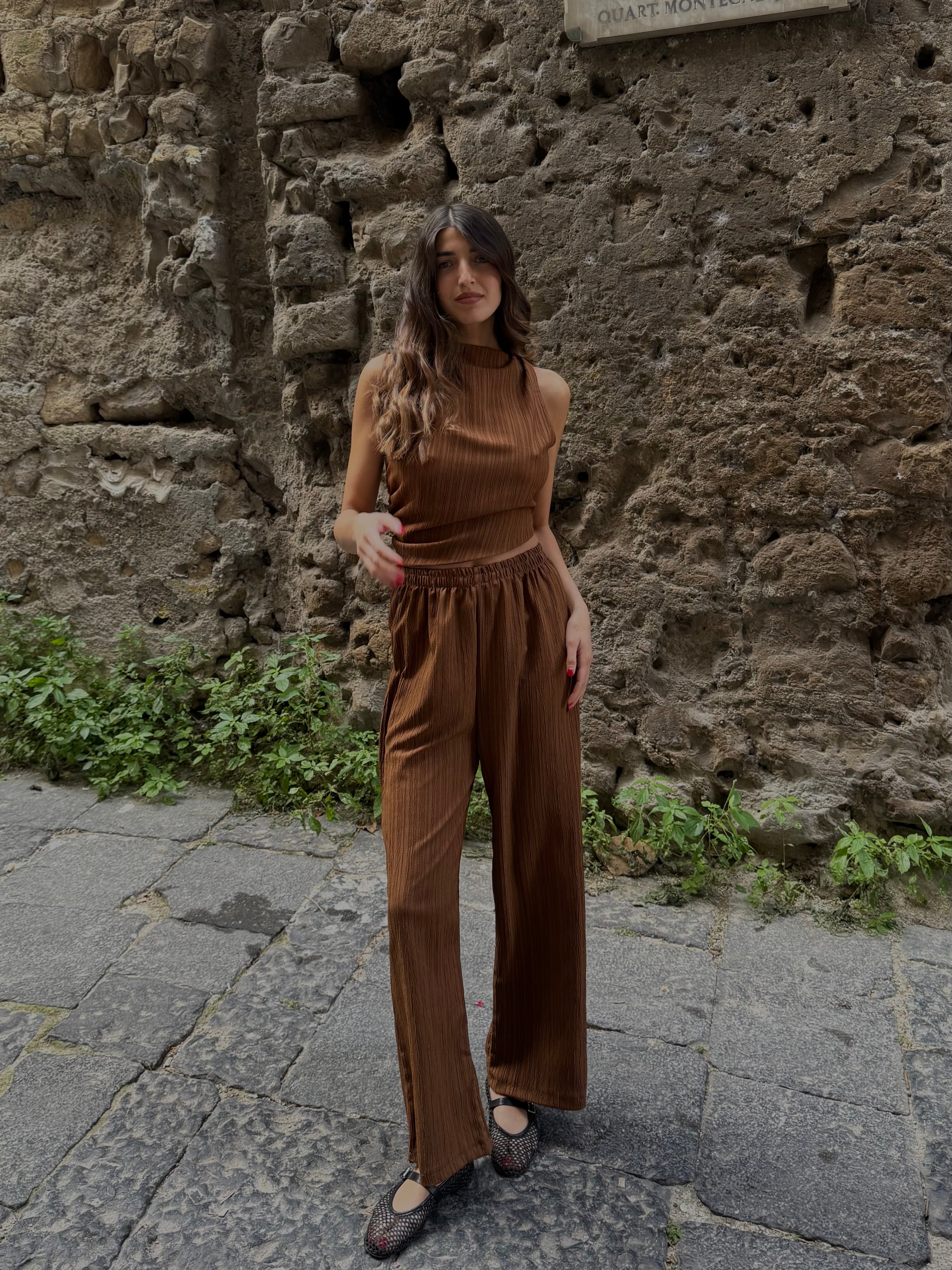 Cord set Mulan marrone - LadyB Shop Online