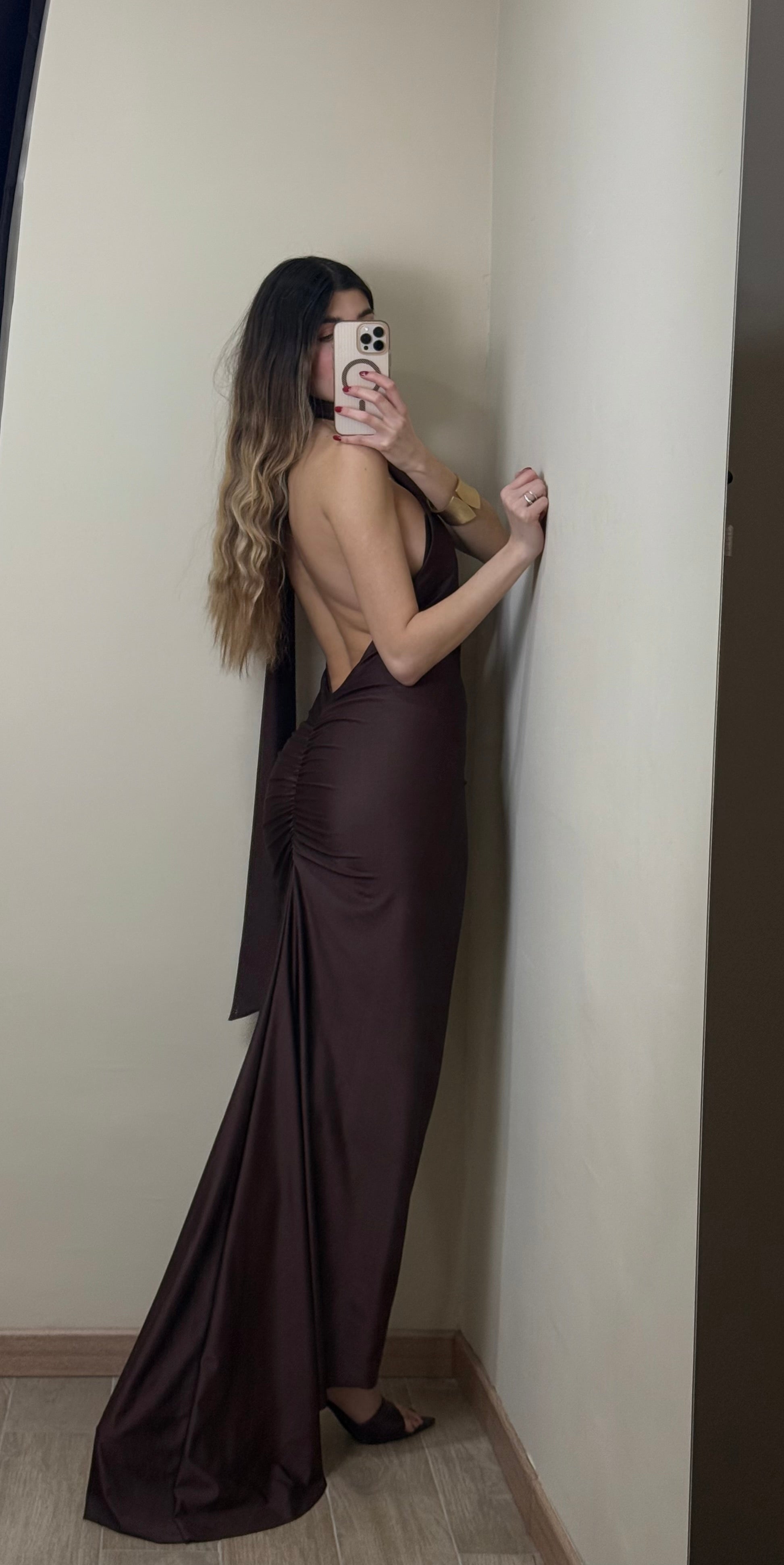 Dress Imperial marrone - LadyB Shop Online