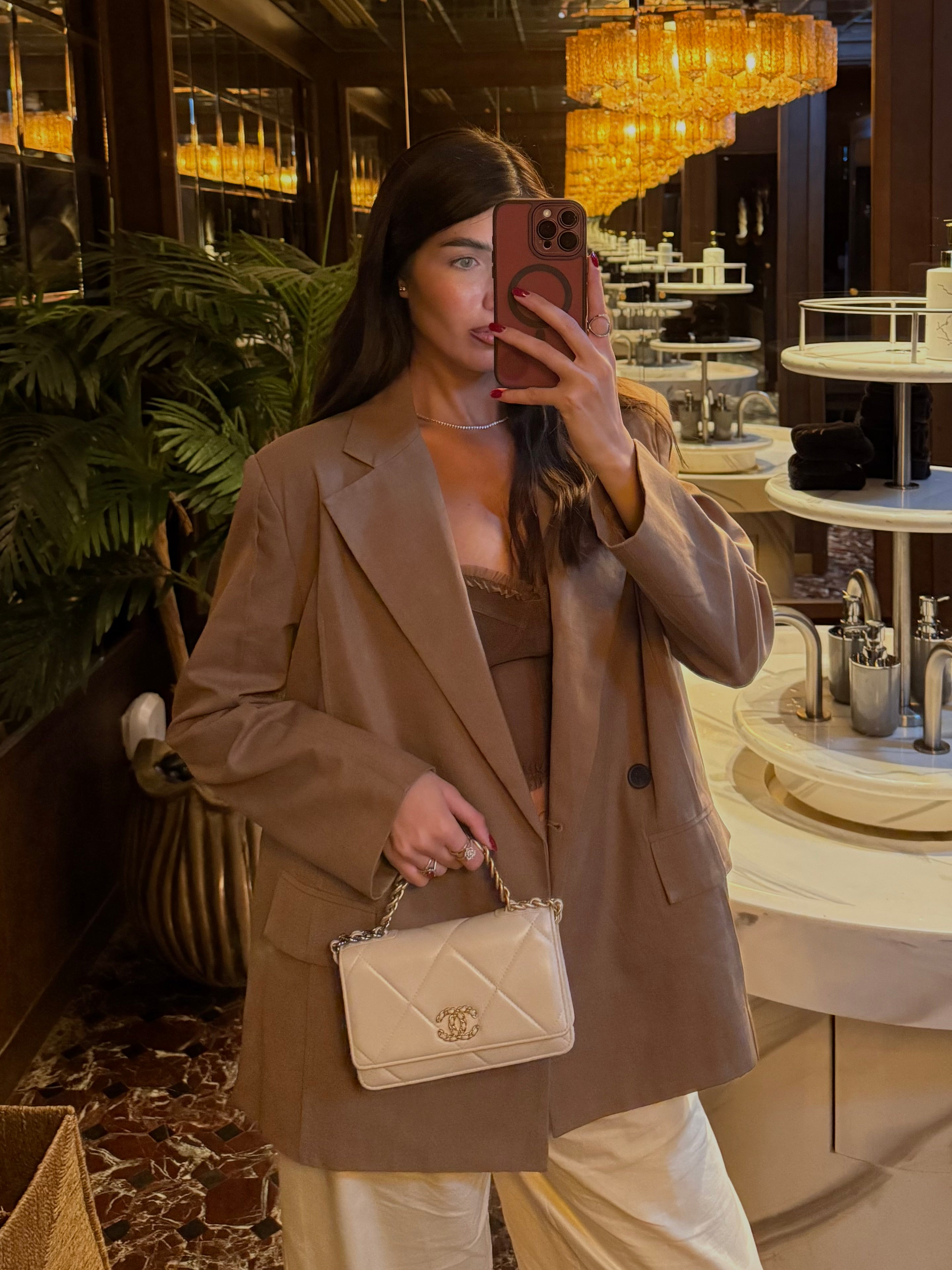 Blazer cammello lumina