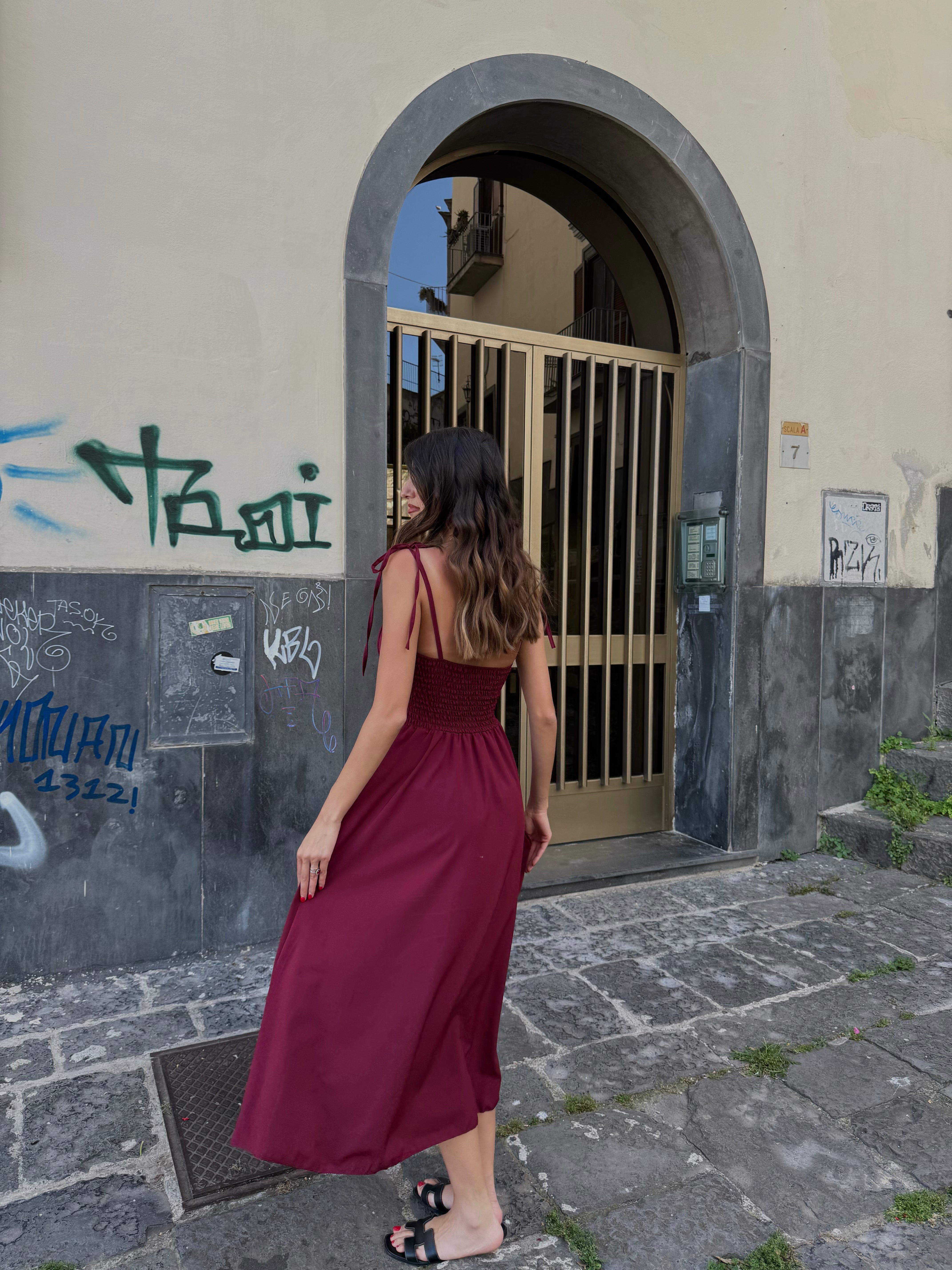 Dress Elisa bordeaux - LadyB Shop Online