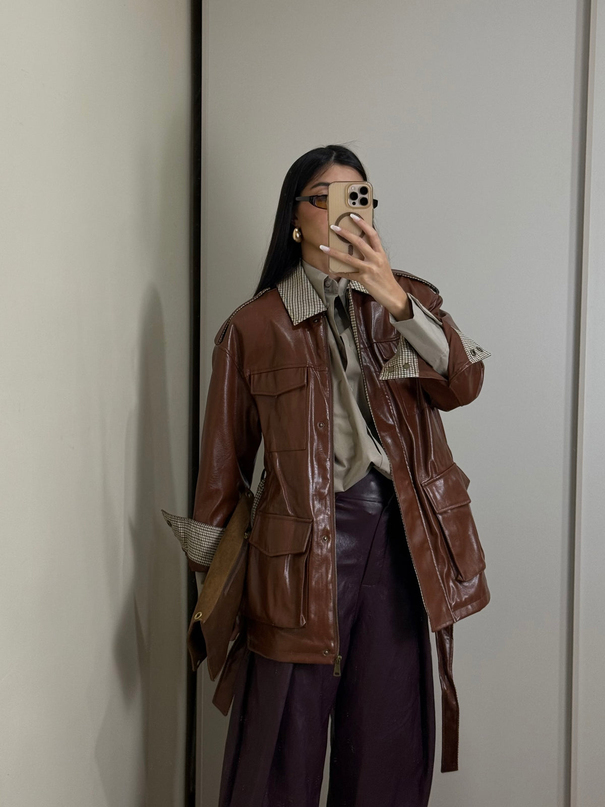 Giacca in pelle Ross