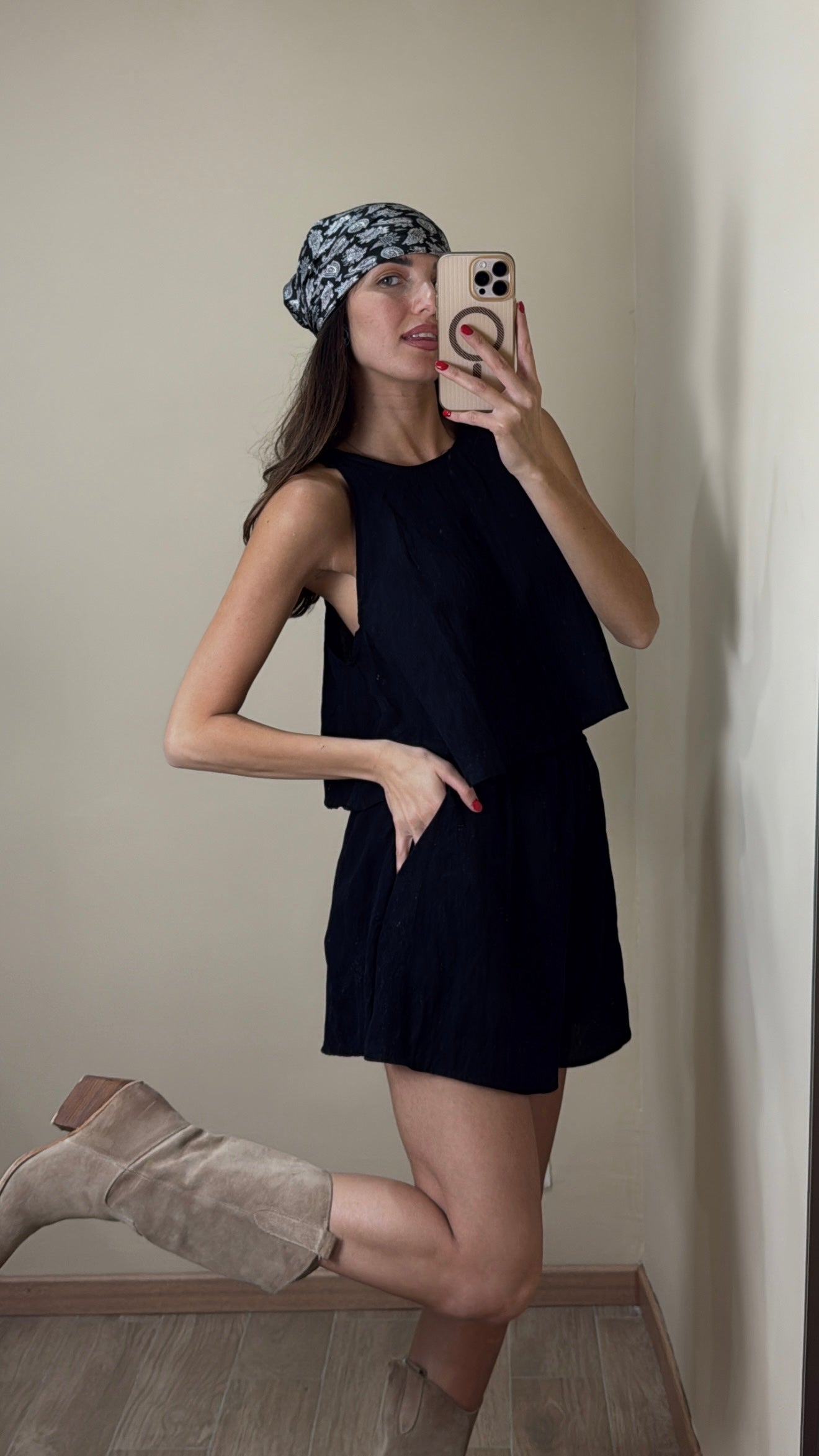 Coordinato Minorca nero - LadyB Shop Online