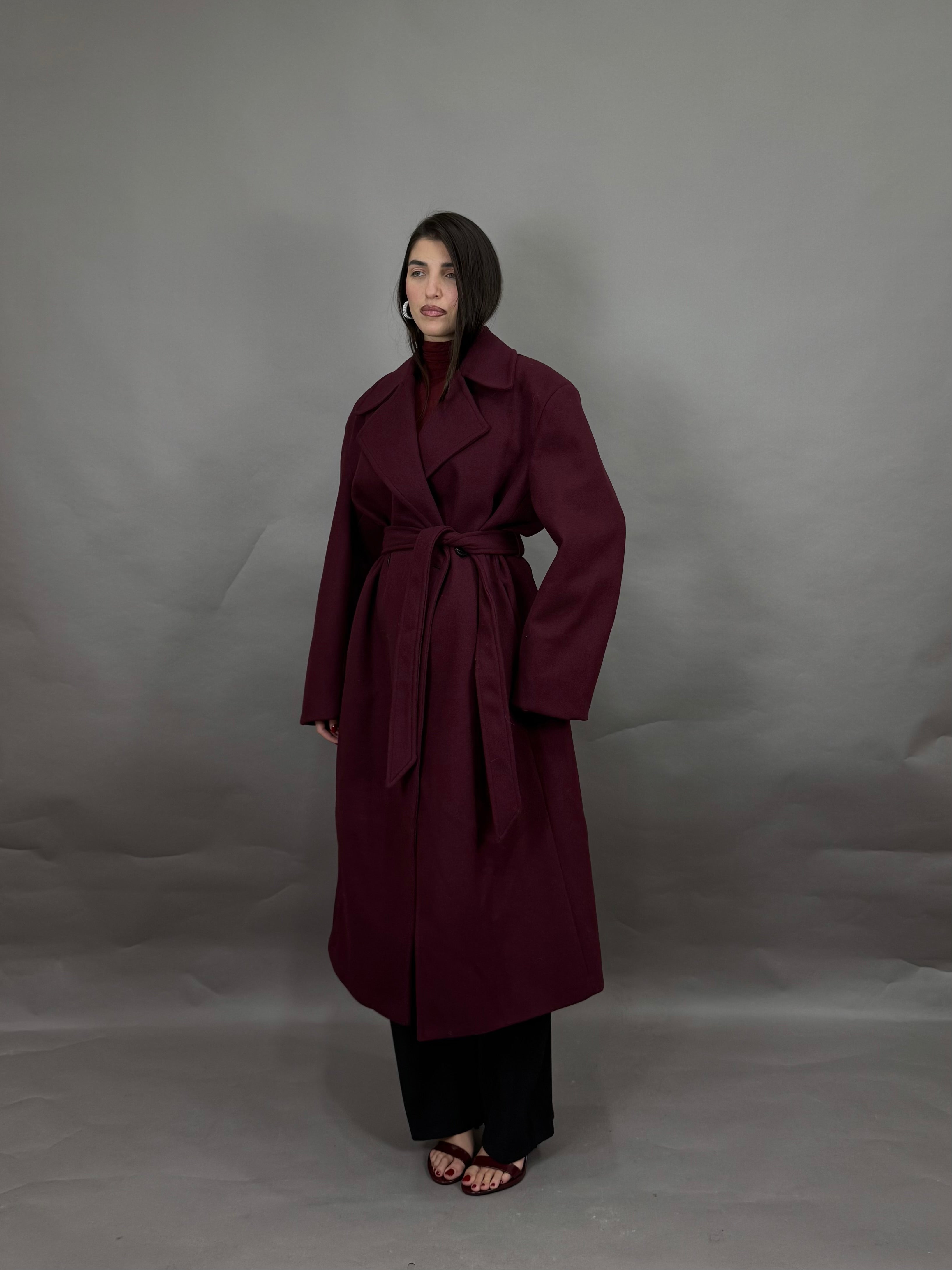 Cappotto bordeaux lumina