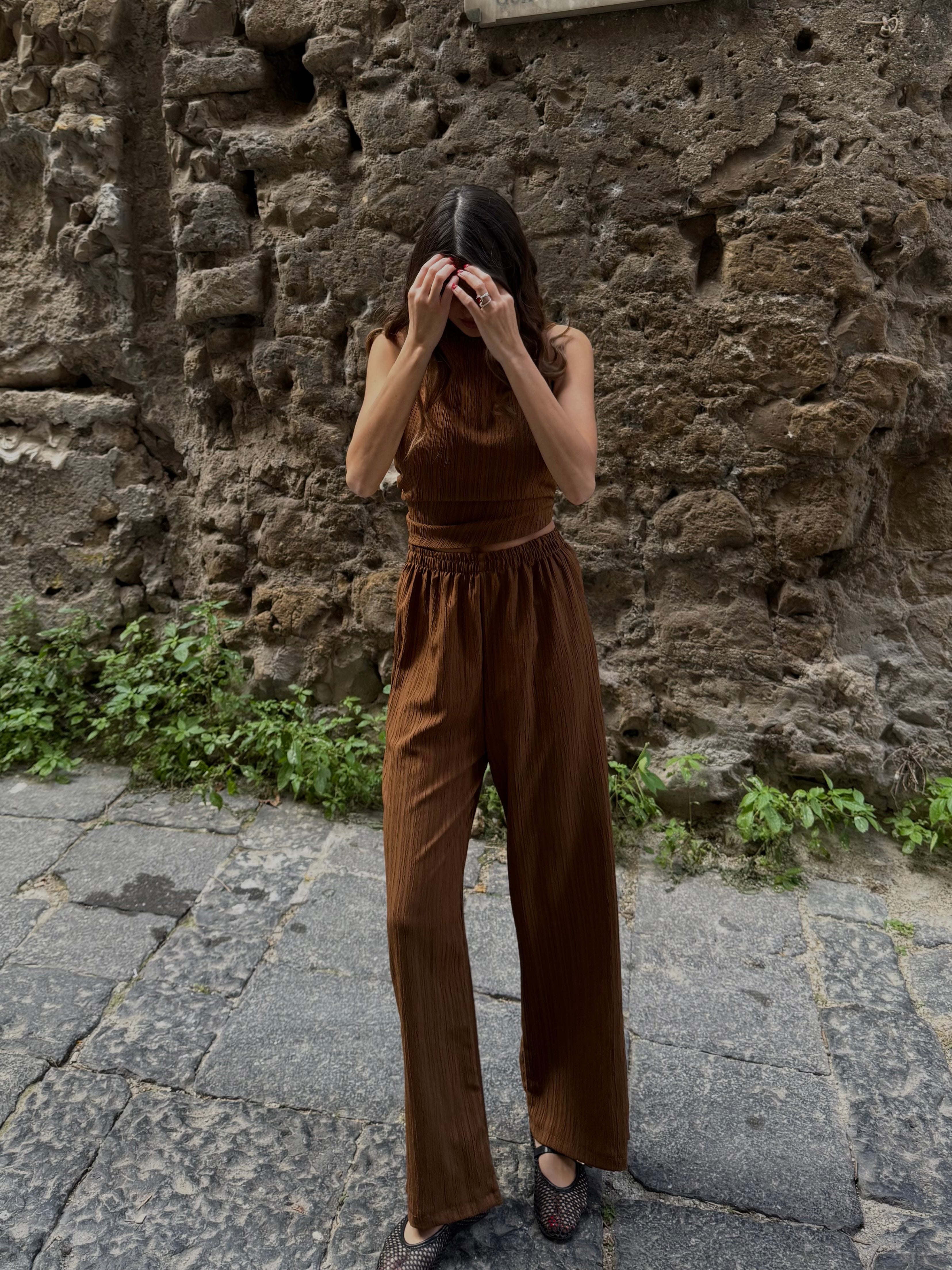 Cord set Mulan marrone - LadyB Shop Online