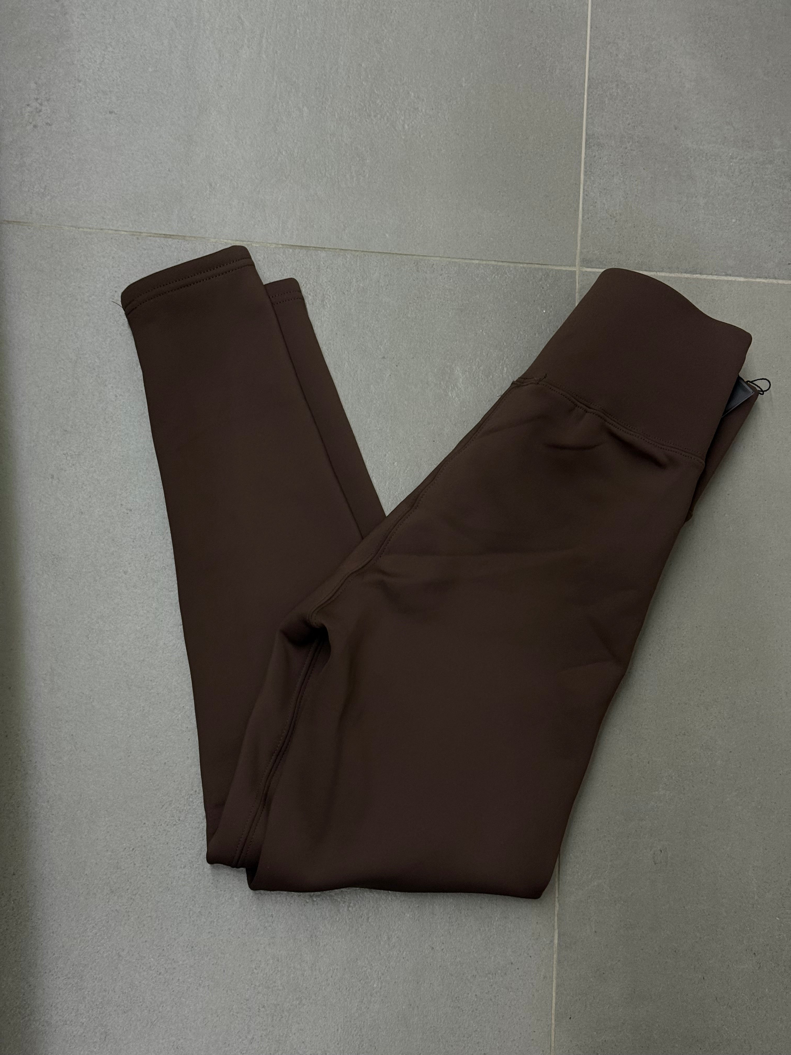 Leggins termico marrone