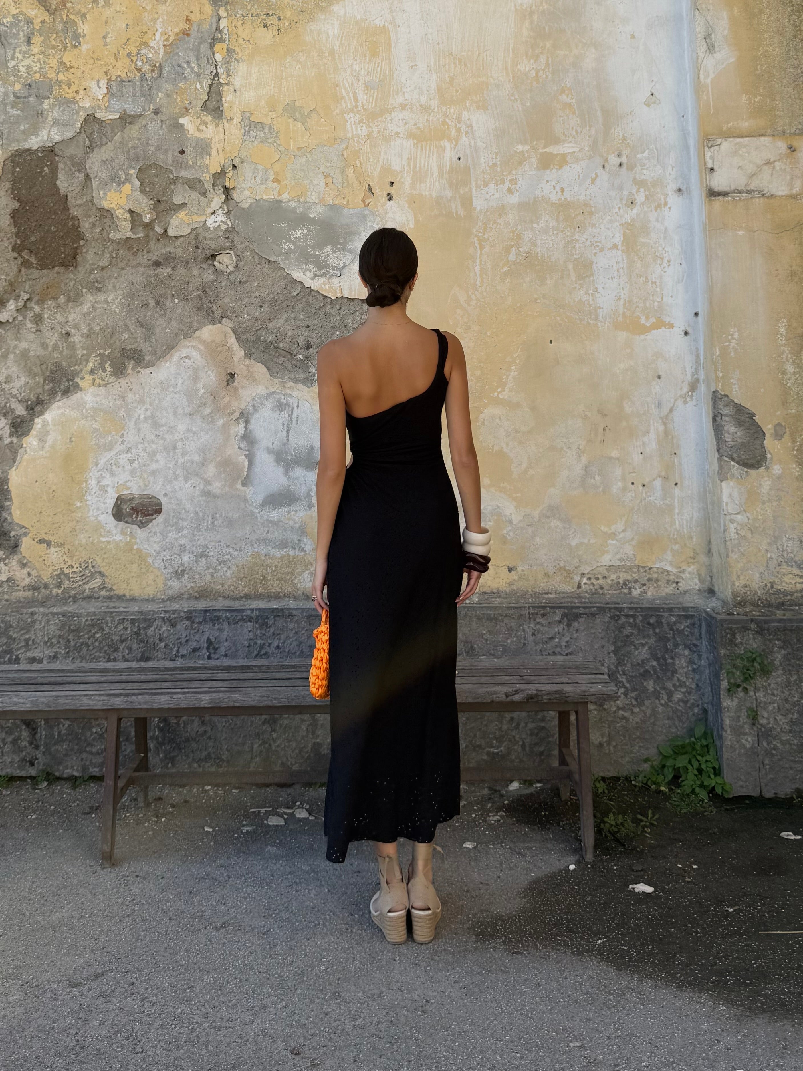 Dress sangallo black